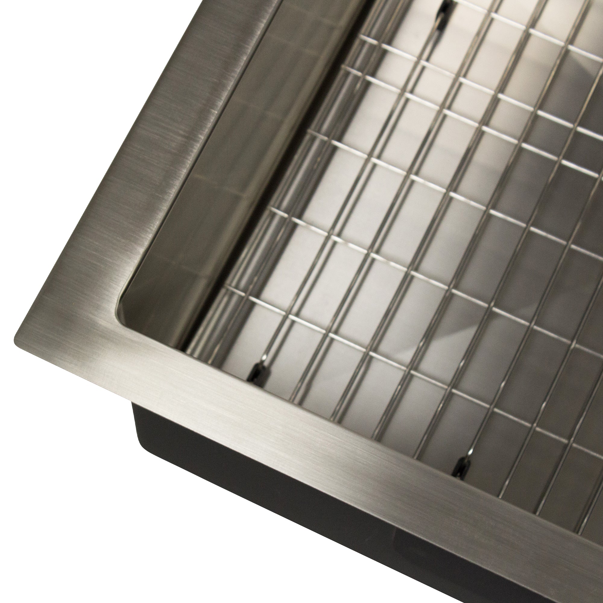 Nantucket Sinks All Weather 25" Drop In/Topmount 316 Marine Grade Stainless Steel Kitchen Sink with Accessories, 16 Gauge, AW2522-16