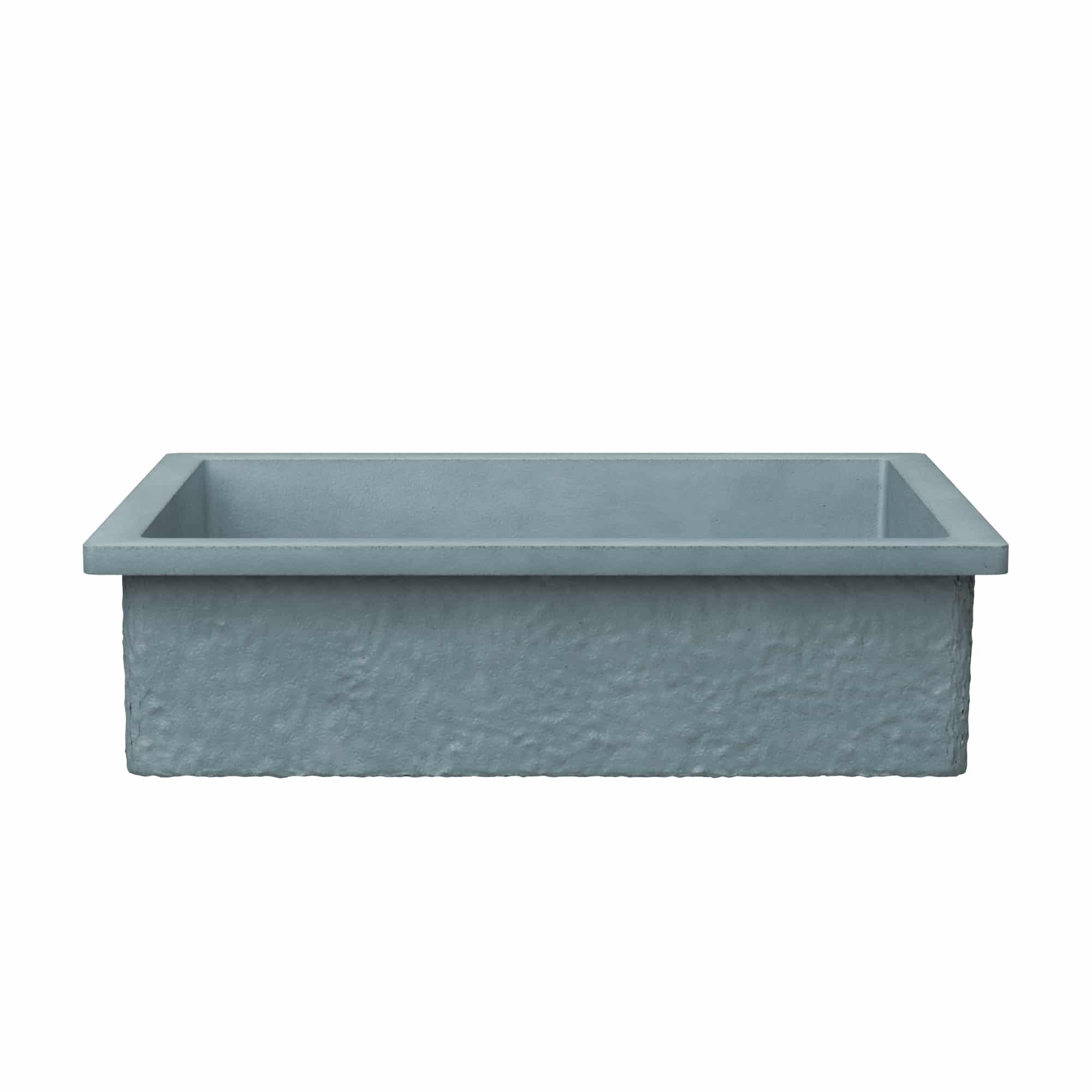 Native Trails Anacapa 21" x 15.5" Rectangle Undermount NativeStone Concrete ADA Bathroom Sink, Ocean, NSL2116-O Product Image