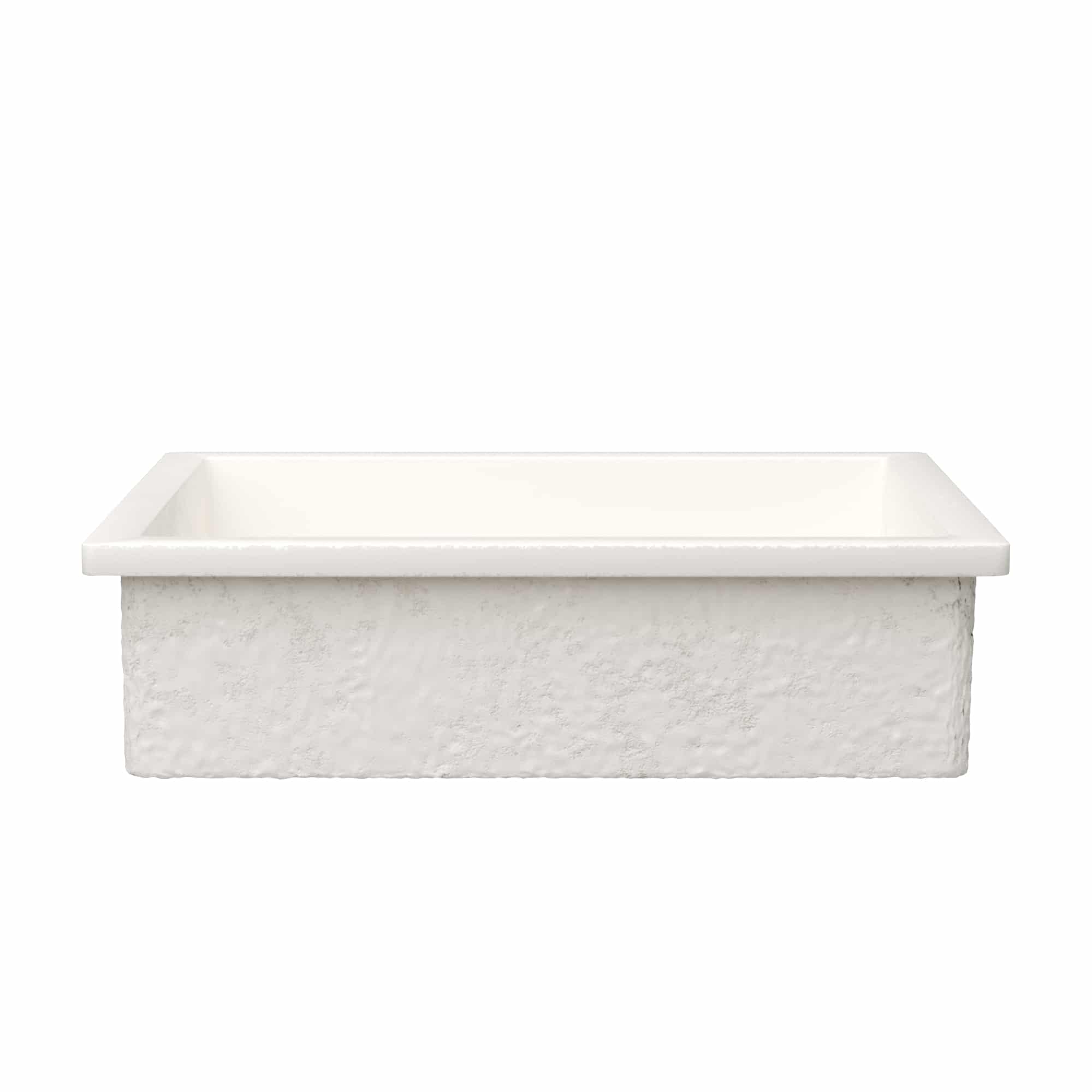 Native Trails Anacapa 21" x 15.5" Rectangle Undermount NativeStone Concrete ADA Bathroom Sink, Pearl, NSL2116-P Product Image