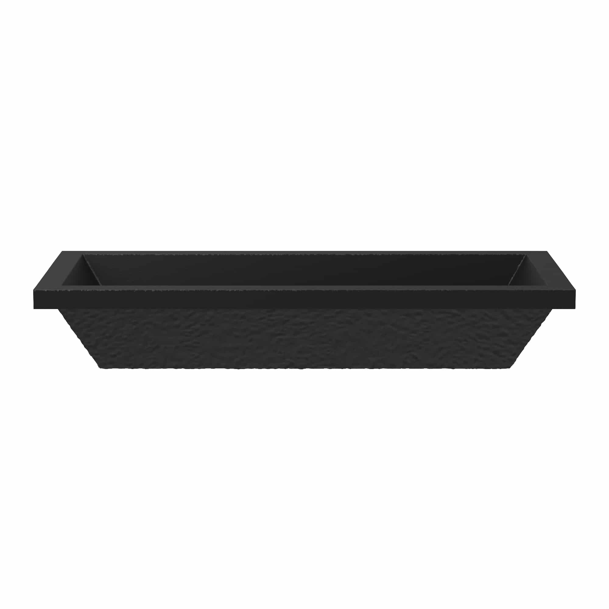 Native Trails Arcata 31" x 15" Rectangle Undermount NativeStone Concrete Bathroom Sink, Charcoal, NSL3115-C Product Image