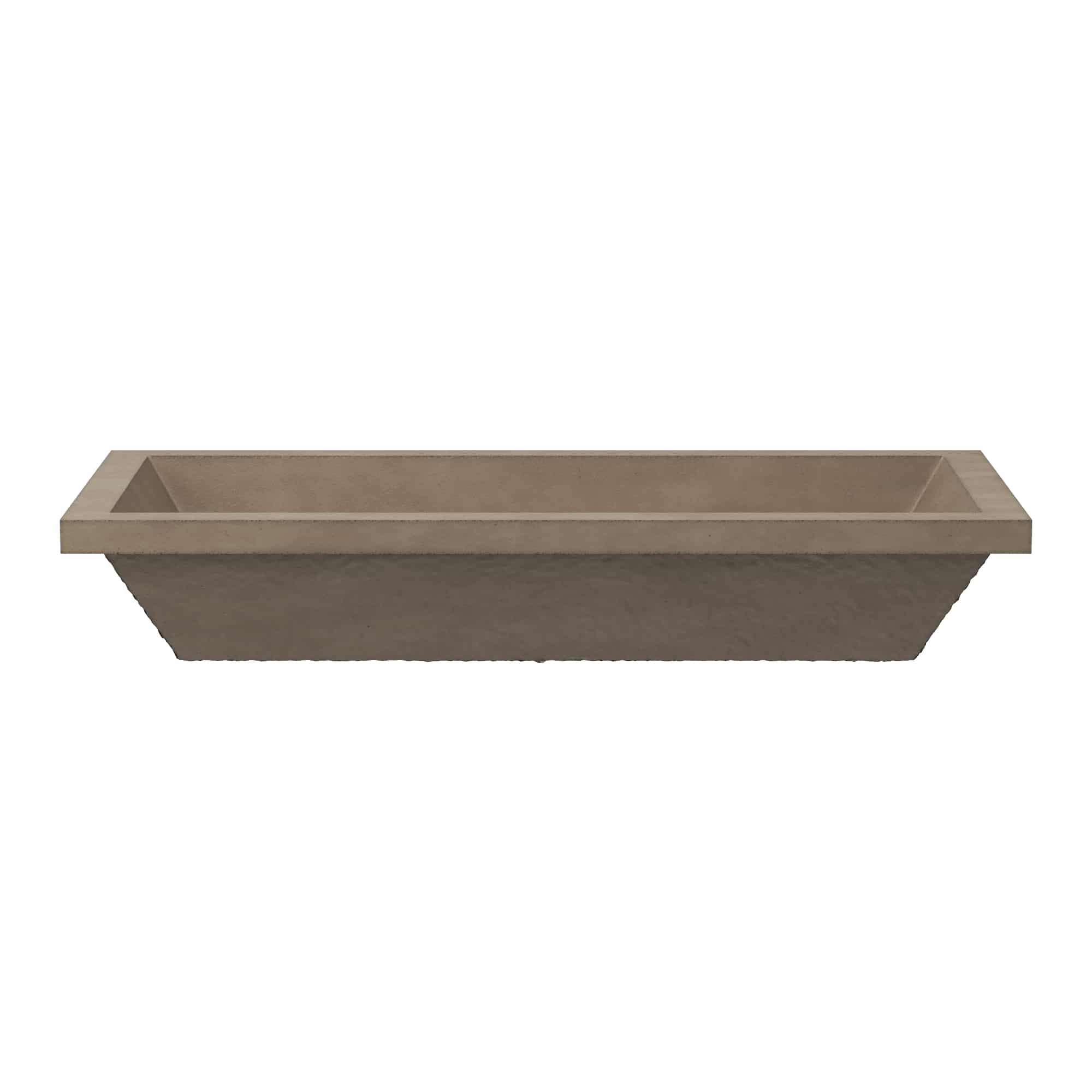 Native Trails Arcata 31" x 15" Rectangle Undermount NativeStone Concrete Bathroom Sink, Earth, NSL3115-E Product Image