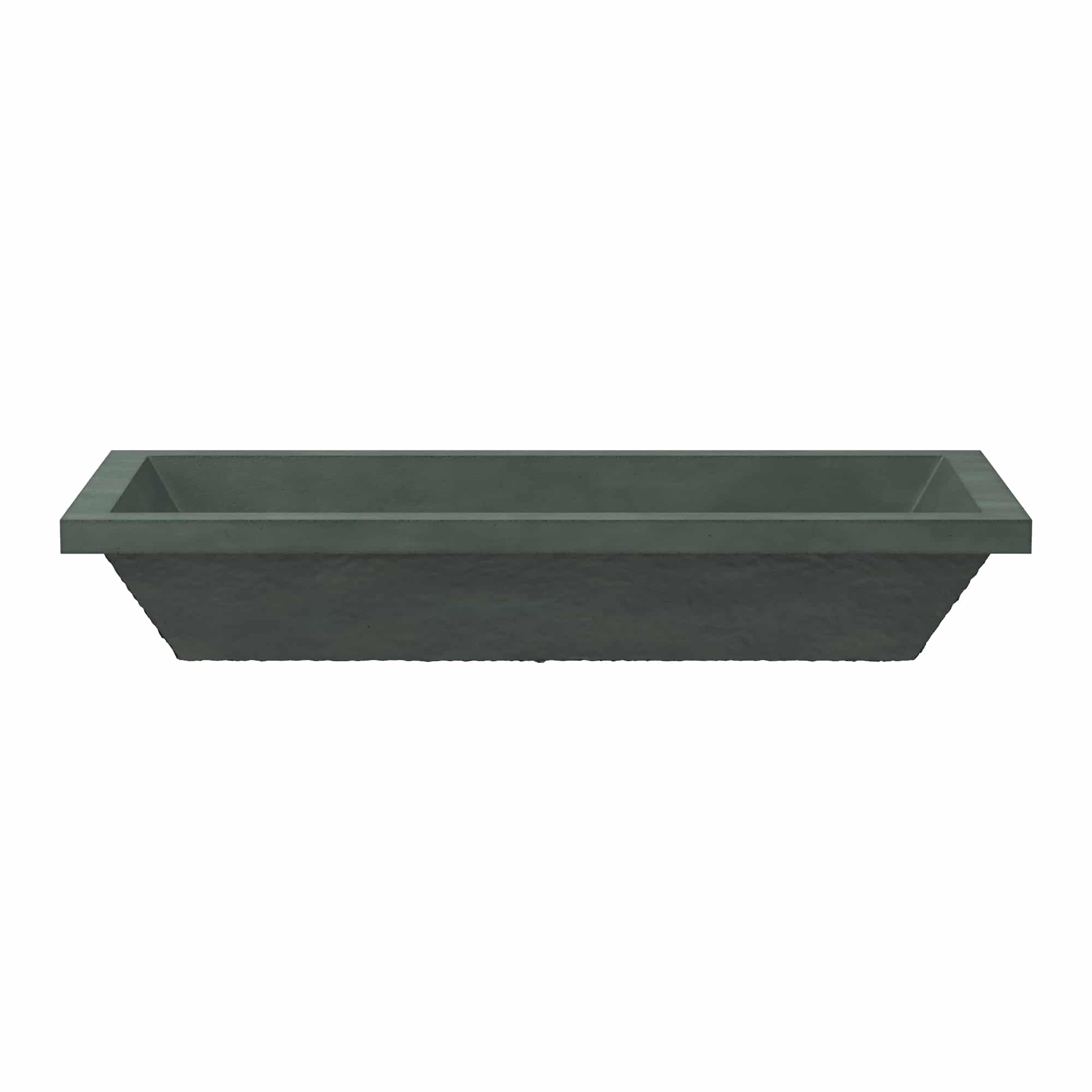 Native Trails Arcata 31" x 15" Rectangle Undermount NativeStone Concrete Bathroom Sink, Forest, NSL3115-F Product Image