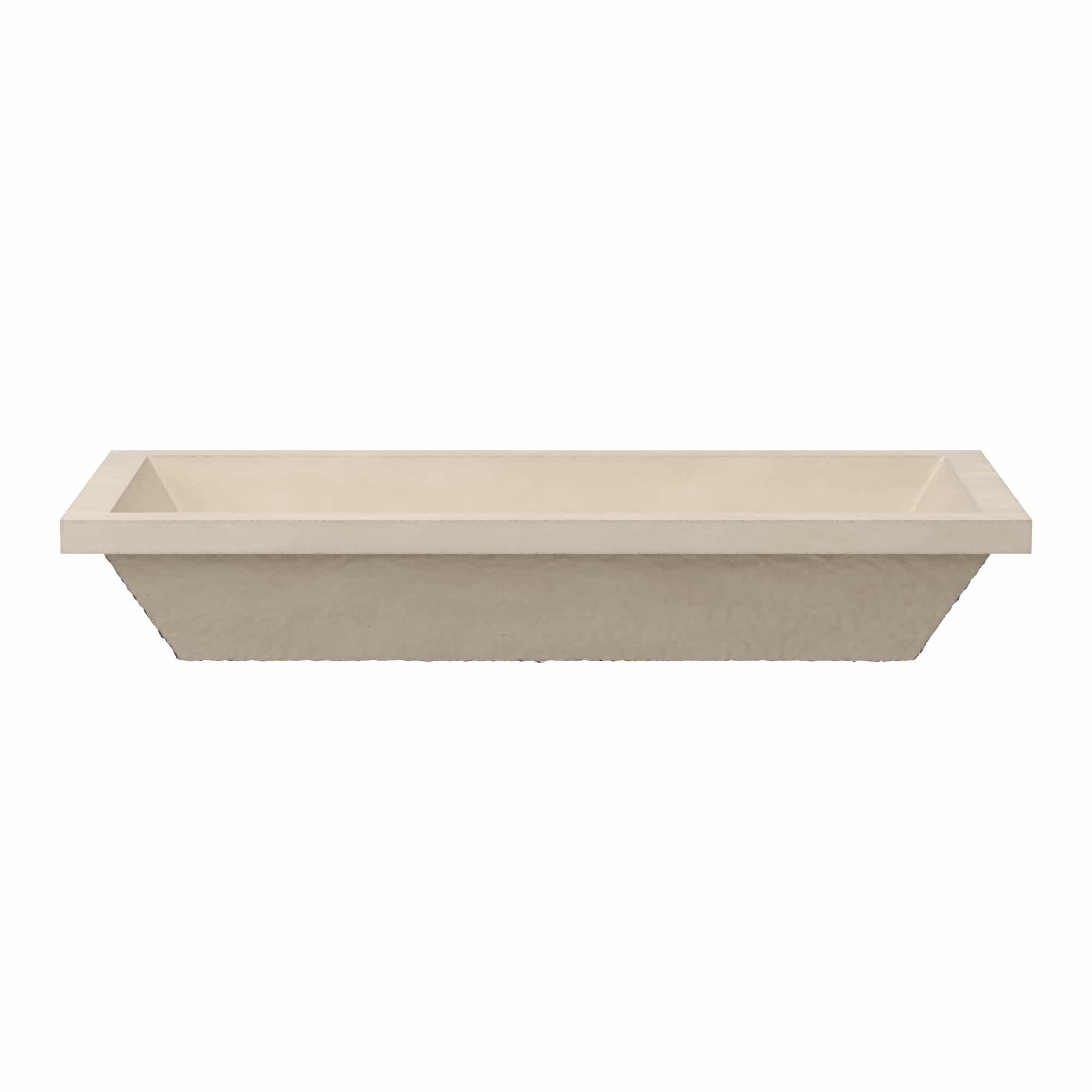 Native Trails Arcata 31" x 15" Rectangle Undermount NativeStone Concrete Bathroom Sink, Sand, NSL3115-D Product Image