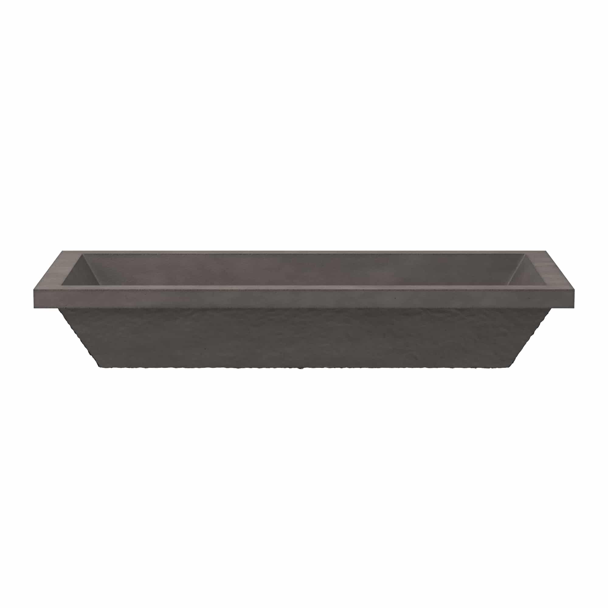Native Trails Arcata 31" x 15" Rectangle Undermount NativeStone Concrete Bathroom Sink, Slate, NSL3115-S Product Image