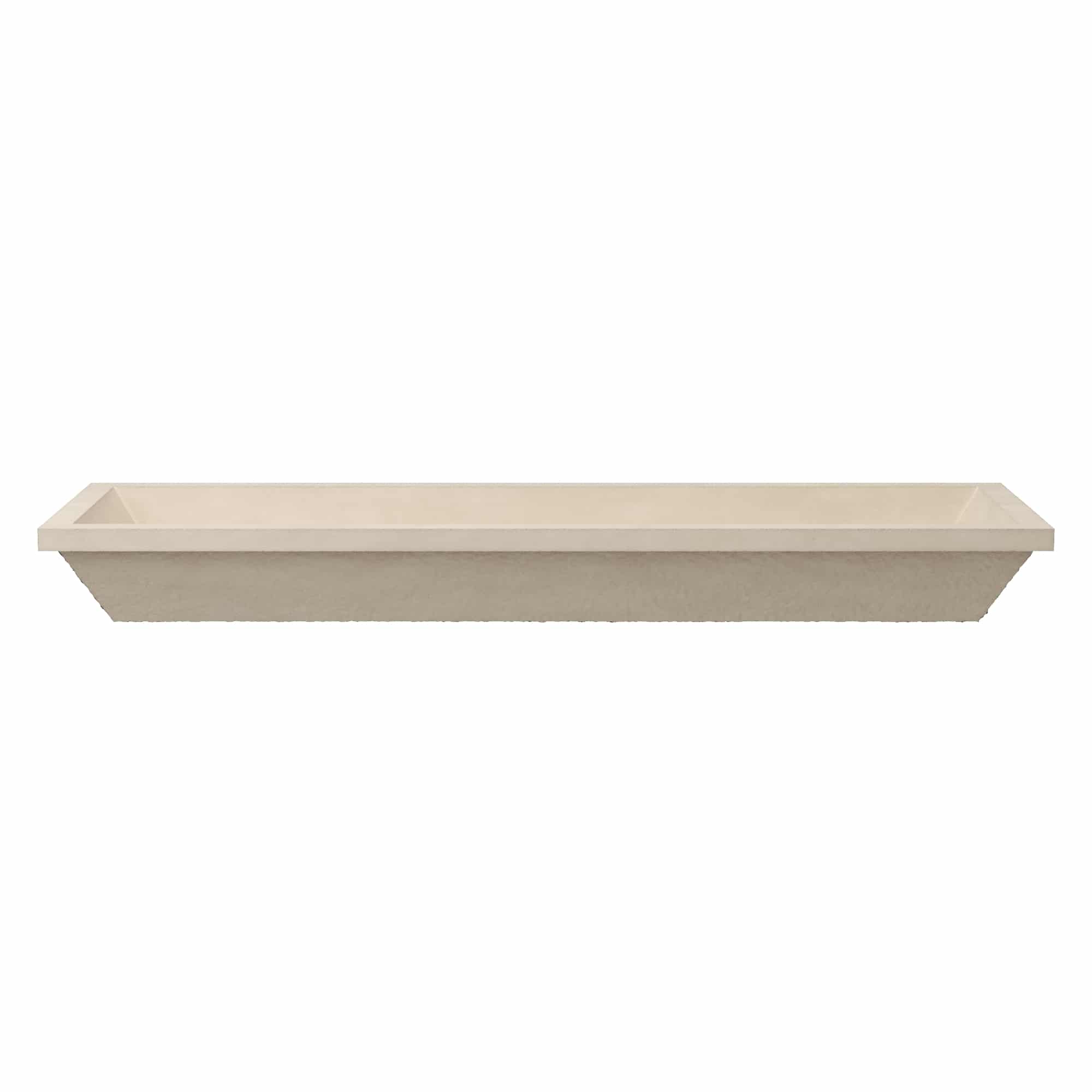 Native Trails Arcata 49" x 15" Rectangle Undermount NativeStone Concrete Bathroom Sink, Sand, NSL4915-D Product Image