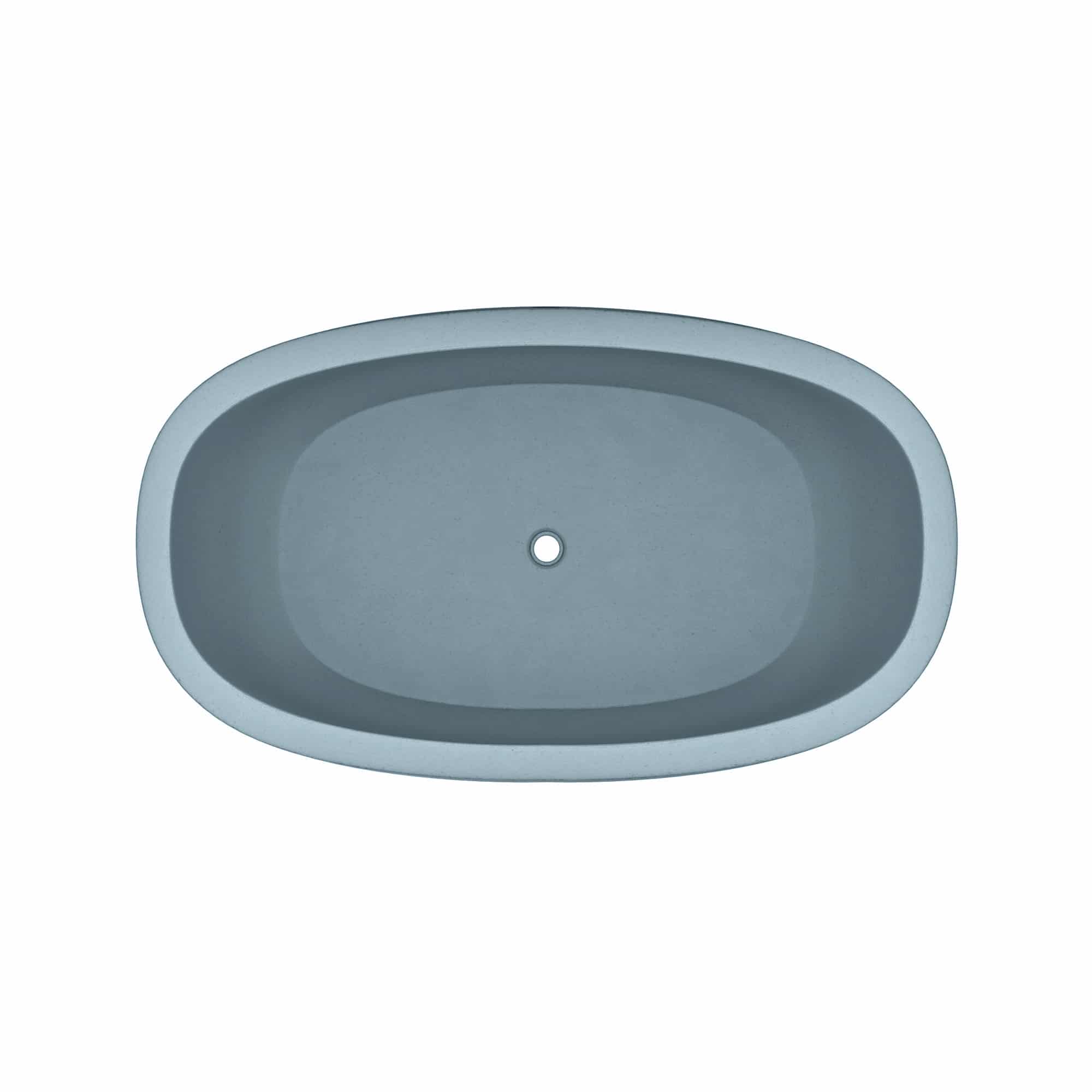 Alternate Image for Native Trails 62" NativeStone Concrete Avalon Freestanding Bathtub, Ocean, NST6236-O