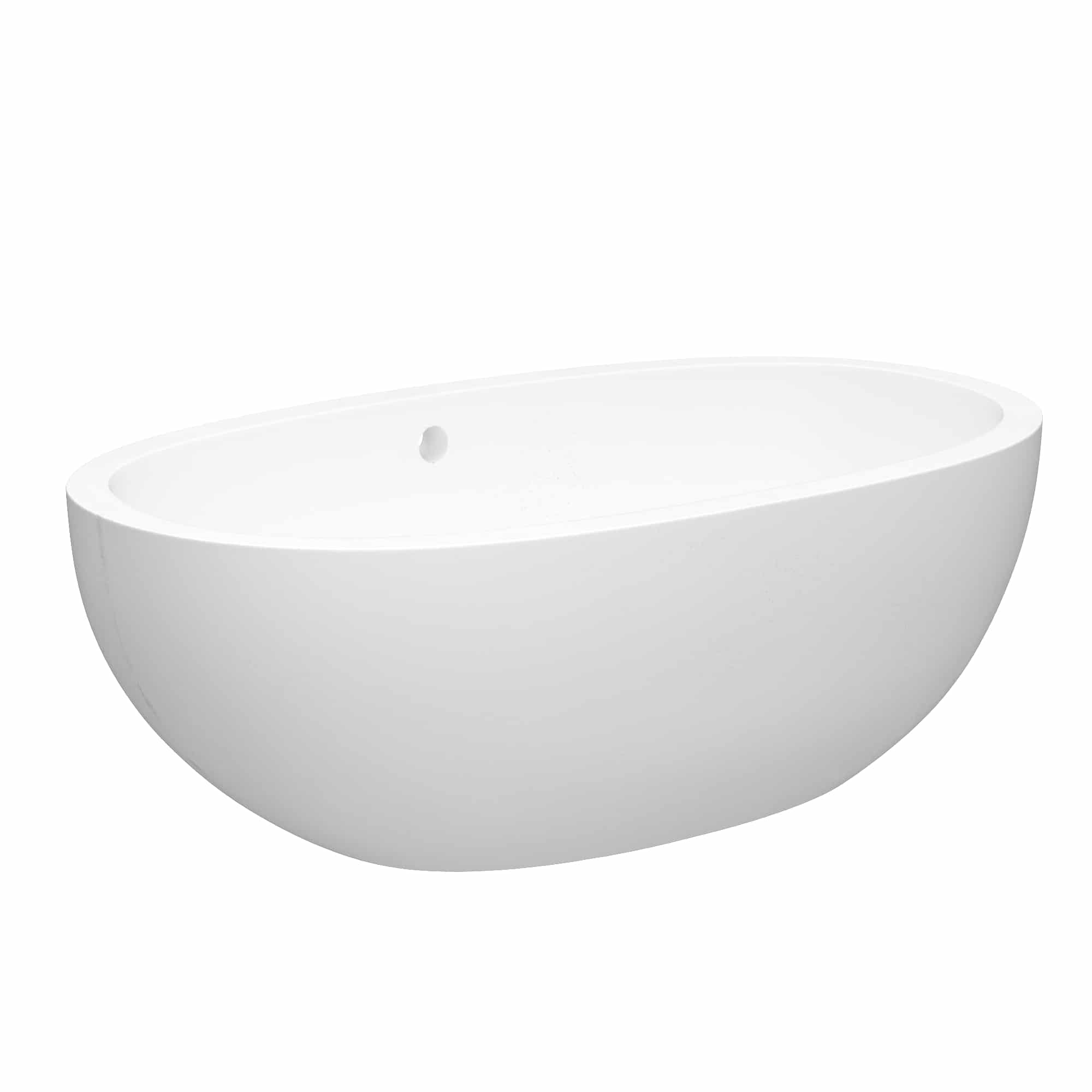 Native Trails 62" NativeStone Concrete Avalon 62" Bathtub, Pearl, NST6236-P