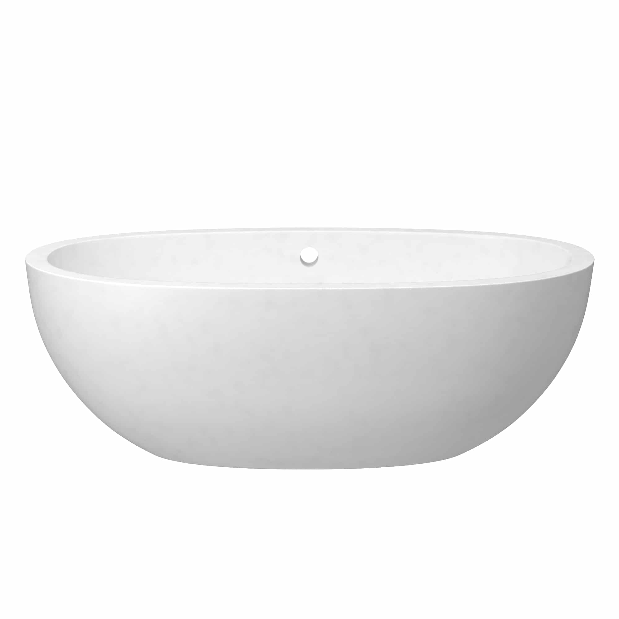 Native Trails 62" NativeStone Concrete Avalon 62" Bathtub, Pearl, NST6236-P