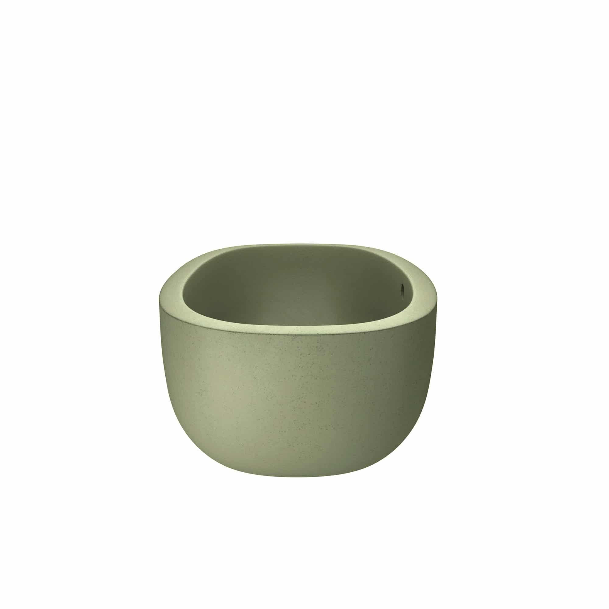 Native Trails 62" NativeStone Concrete Avalon Freestanding Bathtub, Sage, NST6236-G