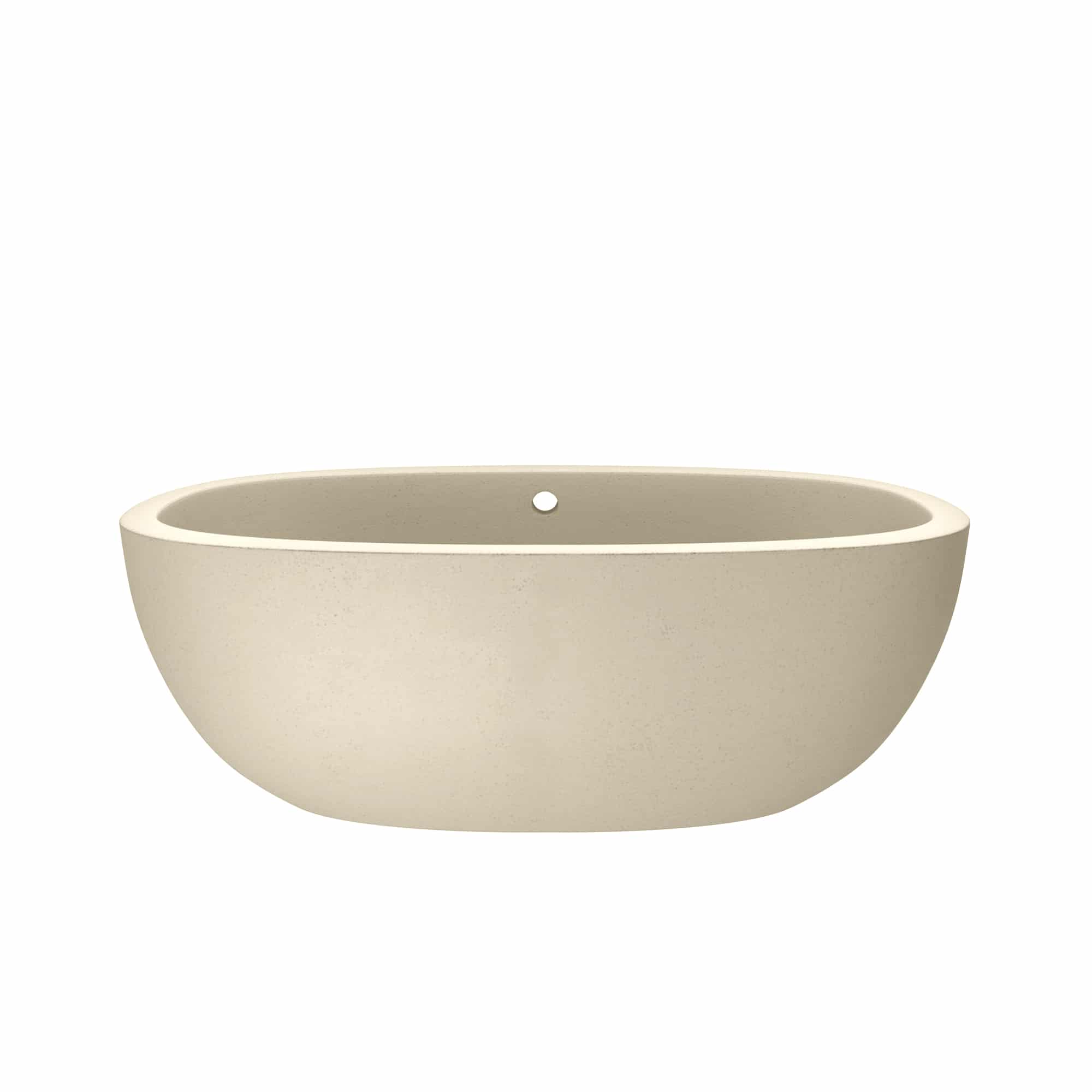 Native Trails 62" NativeStone Concrete Avalon Freestanding Bathtub, Sand, NST6236-D