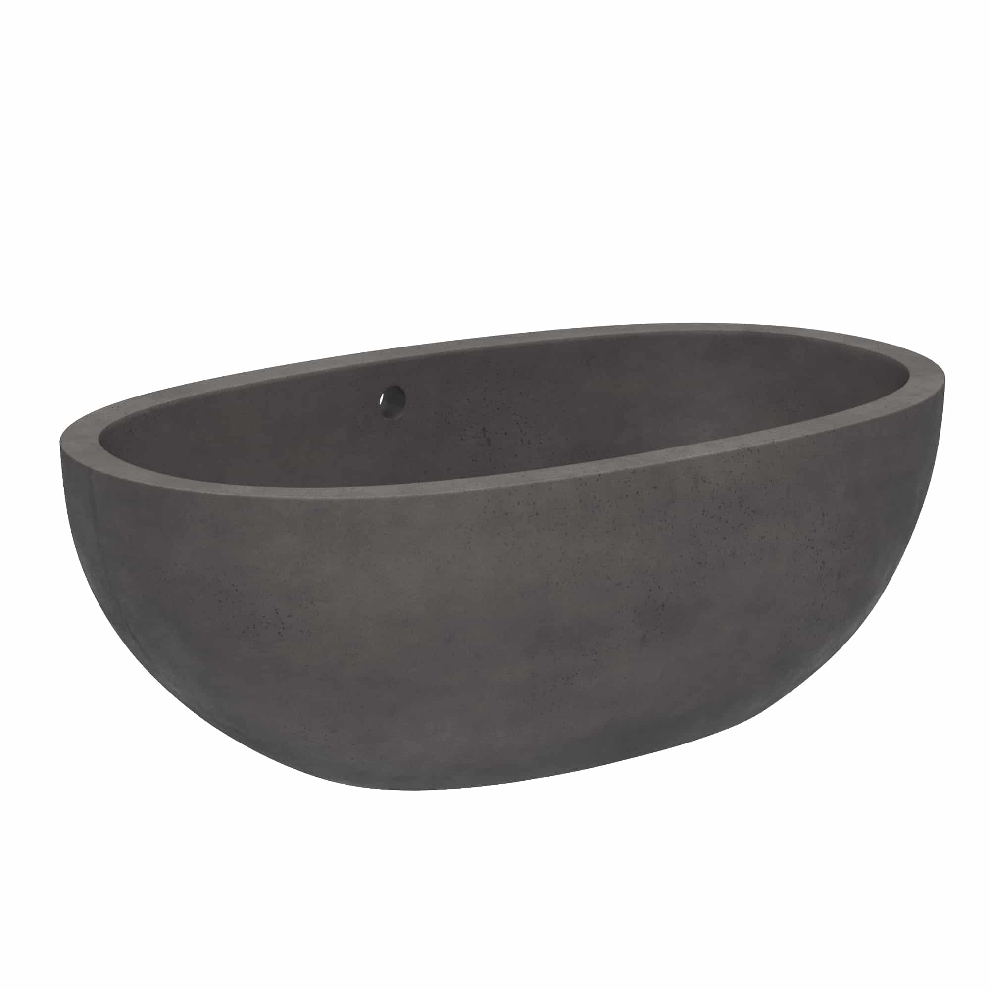 Native Trails 62" NativeStone Concrete Avalon 62" Bathtub, Slate, NST6236-S