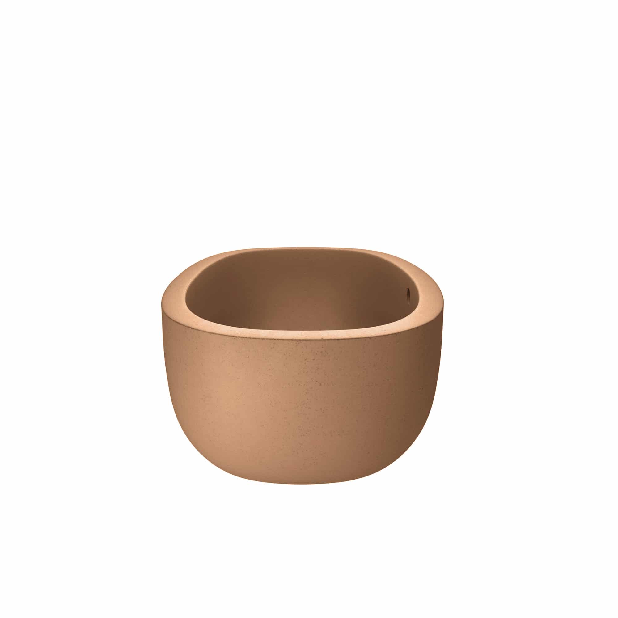 Native Trails 62" NativeStone Concrete Avalon Freestanding Bathtub, Terracotta, NST6236-T