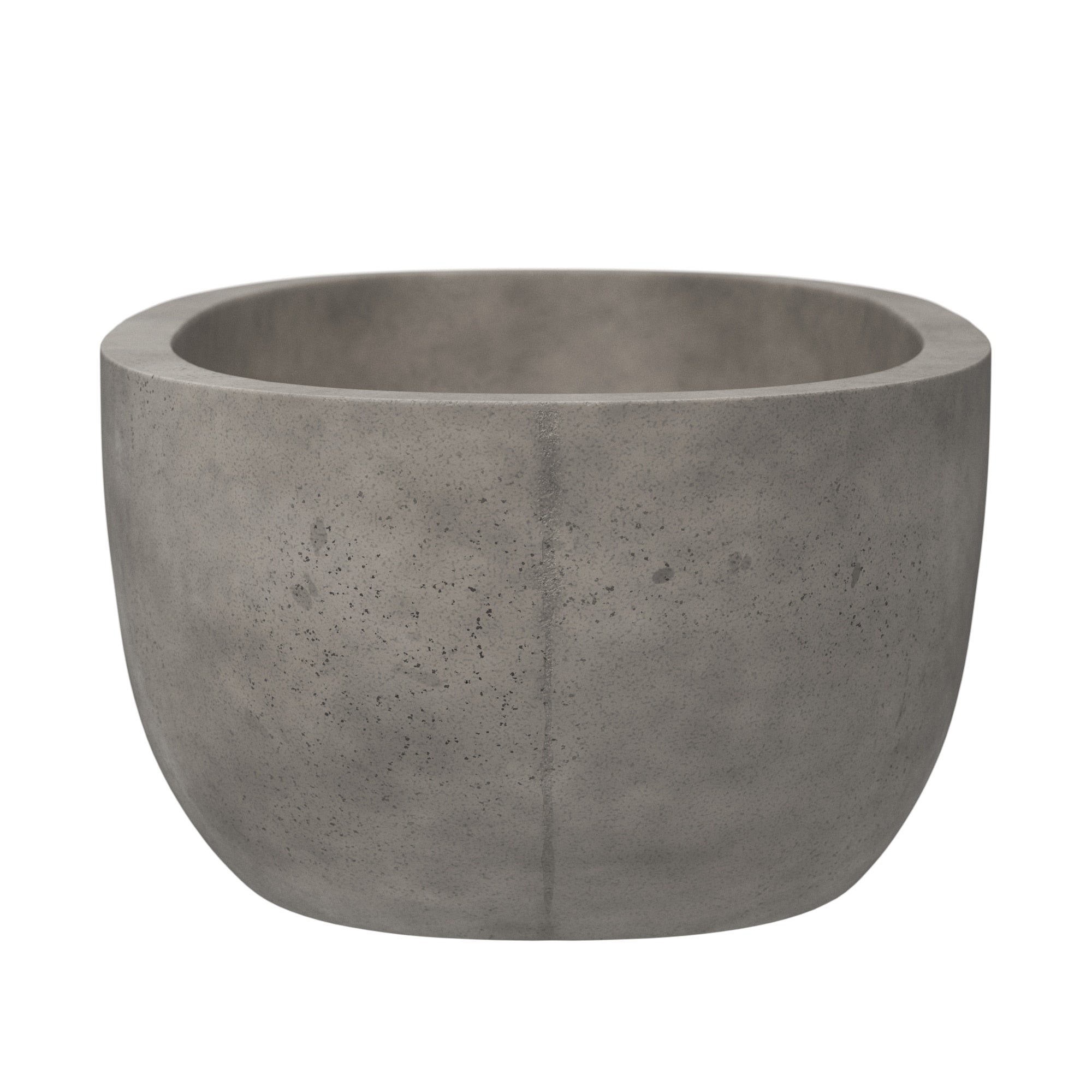 Native Trails 66" NativeStone Concrete Avalon Freestanding Bathtub, Ash, NST6636-A