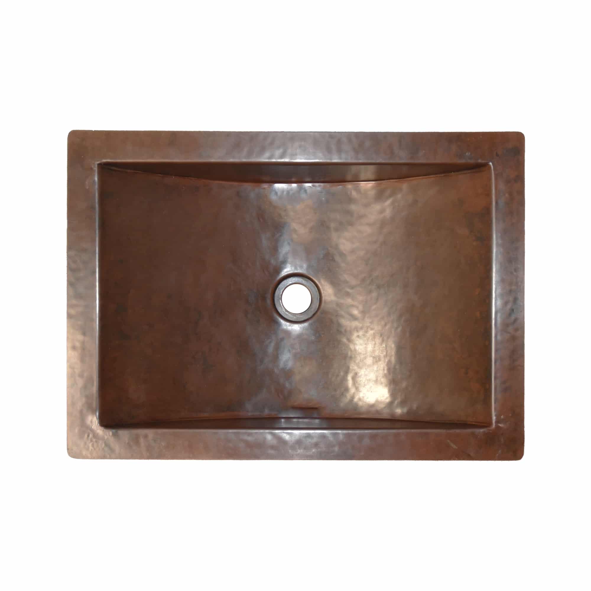 Native Trails Avila 21" Rectangular Undermount Copper Bathroom Sink, Antique Copper, CPS245-F Product Image