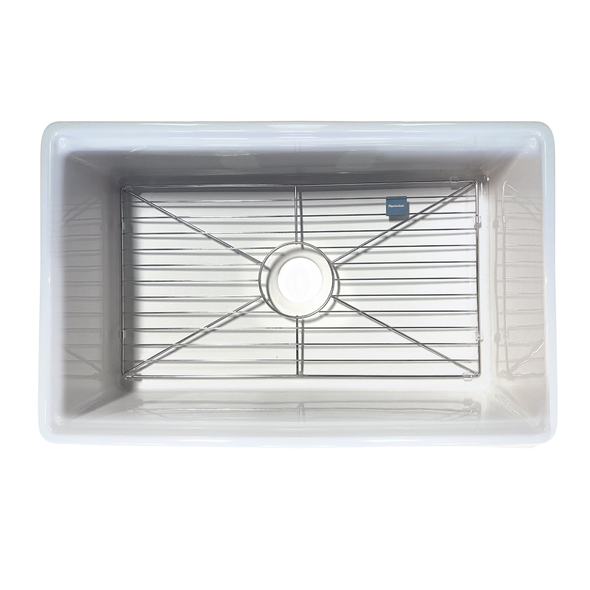 Alternate Image for Nantucket Sinks Premium Kitchen Stainless Steel Bottom Grid Silver, BG-DENNIS30SG