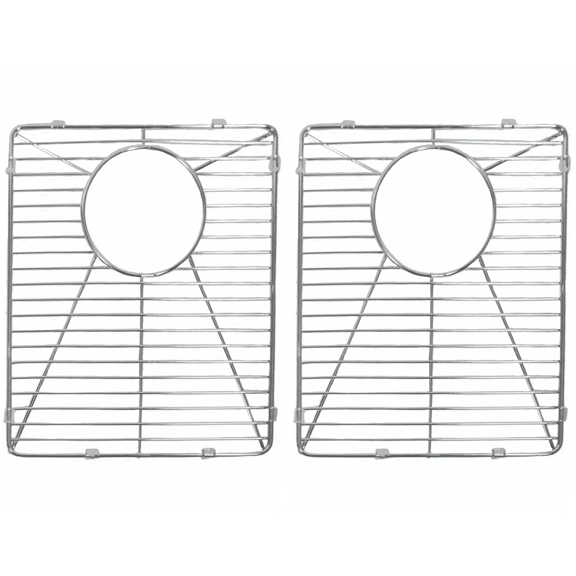 Nantucket Sinks Premium Kitchen Stainless Steel Bottom Grids Set Silver, BG-PR5050L