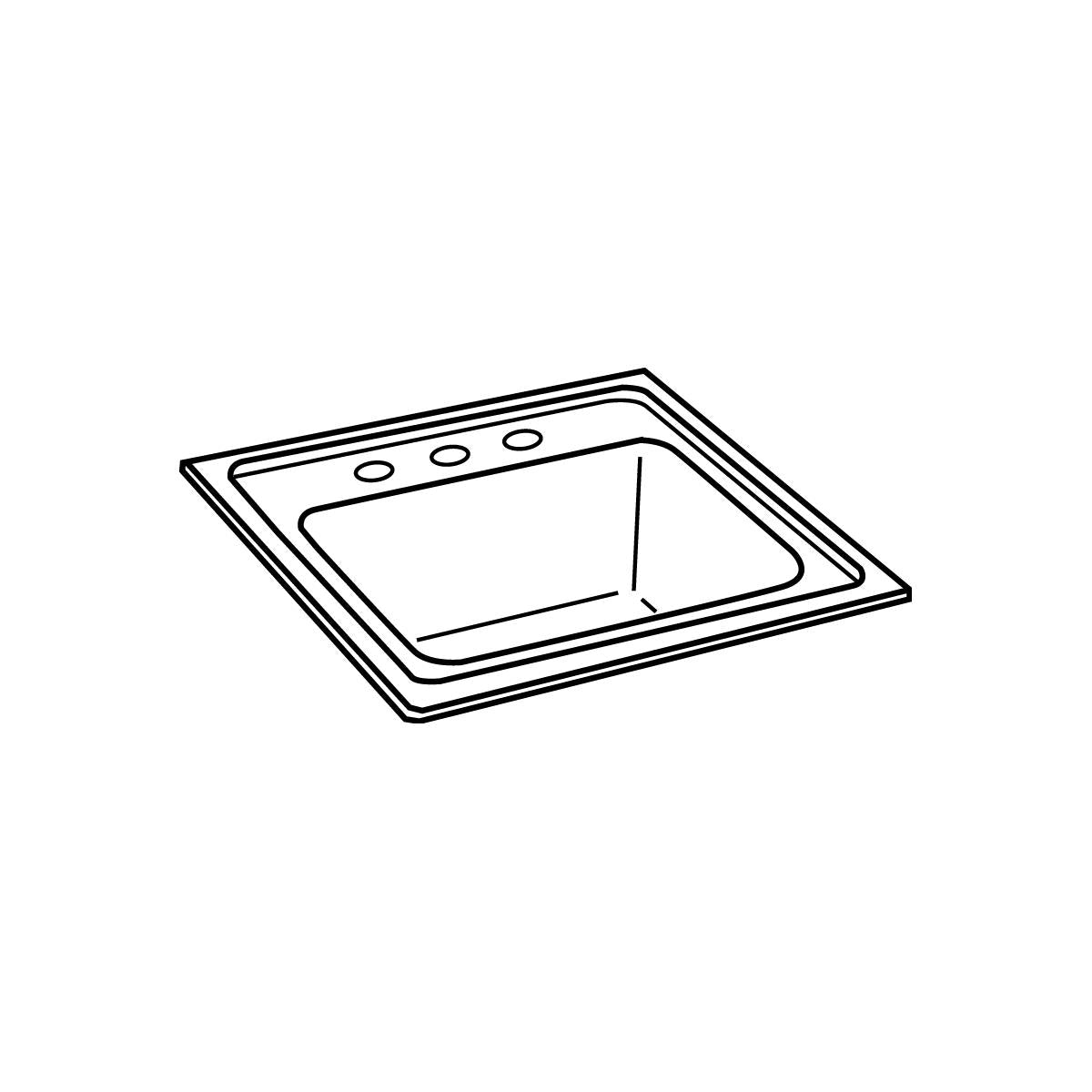 Alternate Image for Elkay Lustertone Classic 15" Rectangular Stainless Steel ADA Bar/Prep Sink, 2 Faucet Holes, BLRQ15602