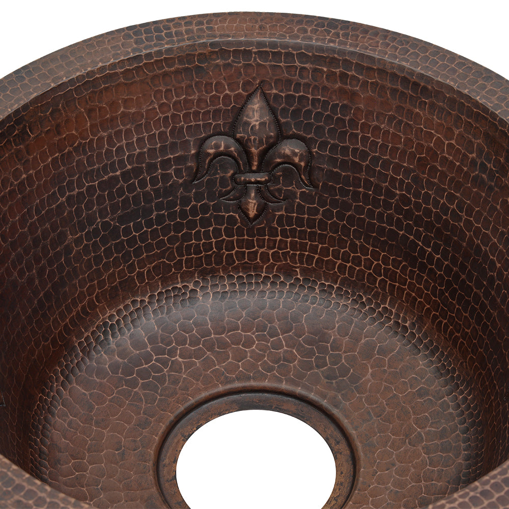 Alternate Image for Premier Copper Products 16" Copper Bar/Prep Sink, Oil Rubbed Bronze, BR16FDB3