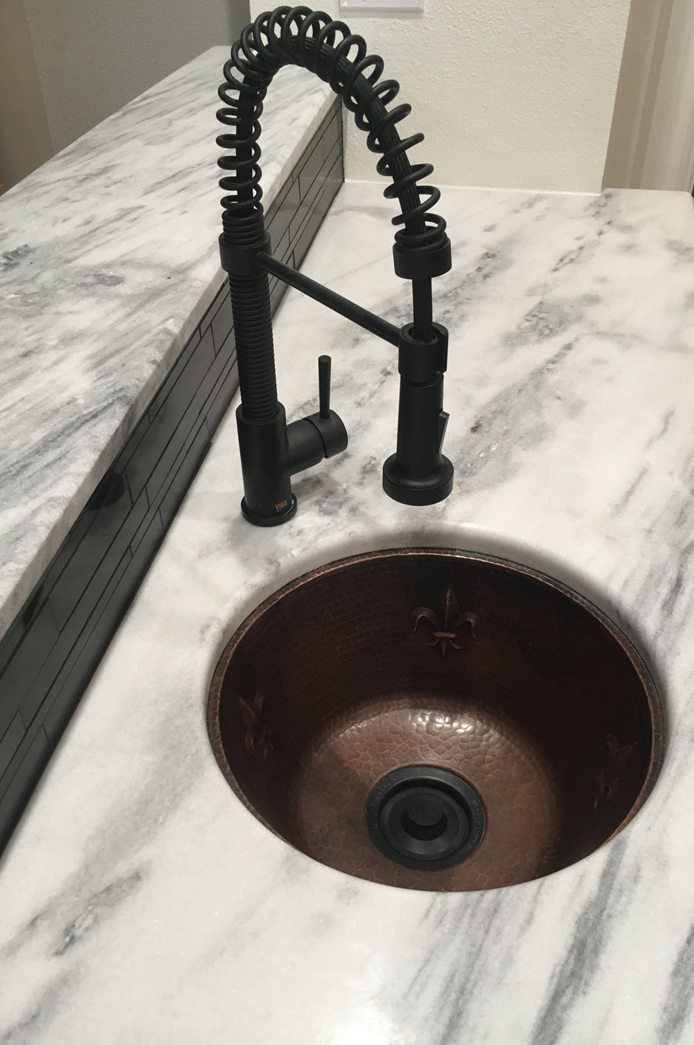 Alternate Image for Premier Copper Products 16" Copper Bar/Prep Sink, Oil Rubbed Bronze, BR16FDB3