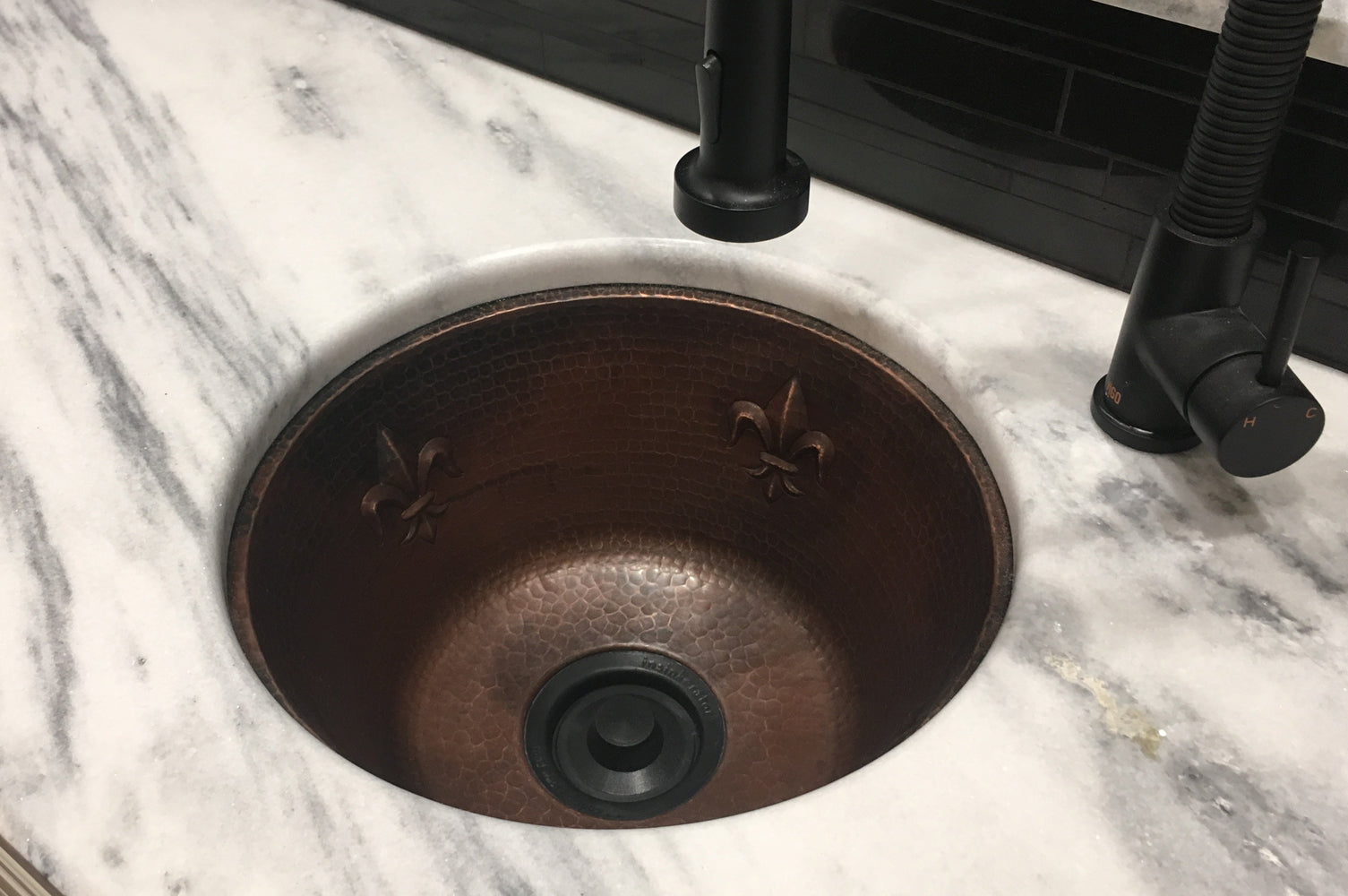 Alternate Image for Premier Copper Products 16" Copper Bar/Prep Sink, Oil Rubbed Bronze, BR16FDB3