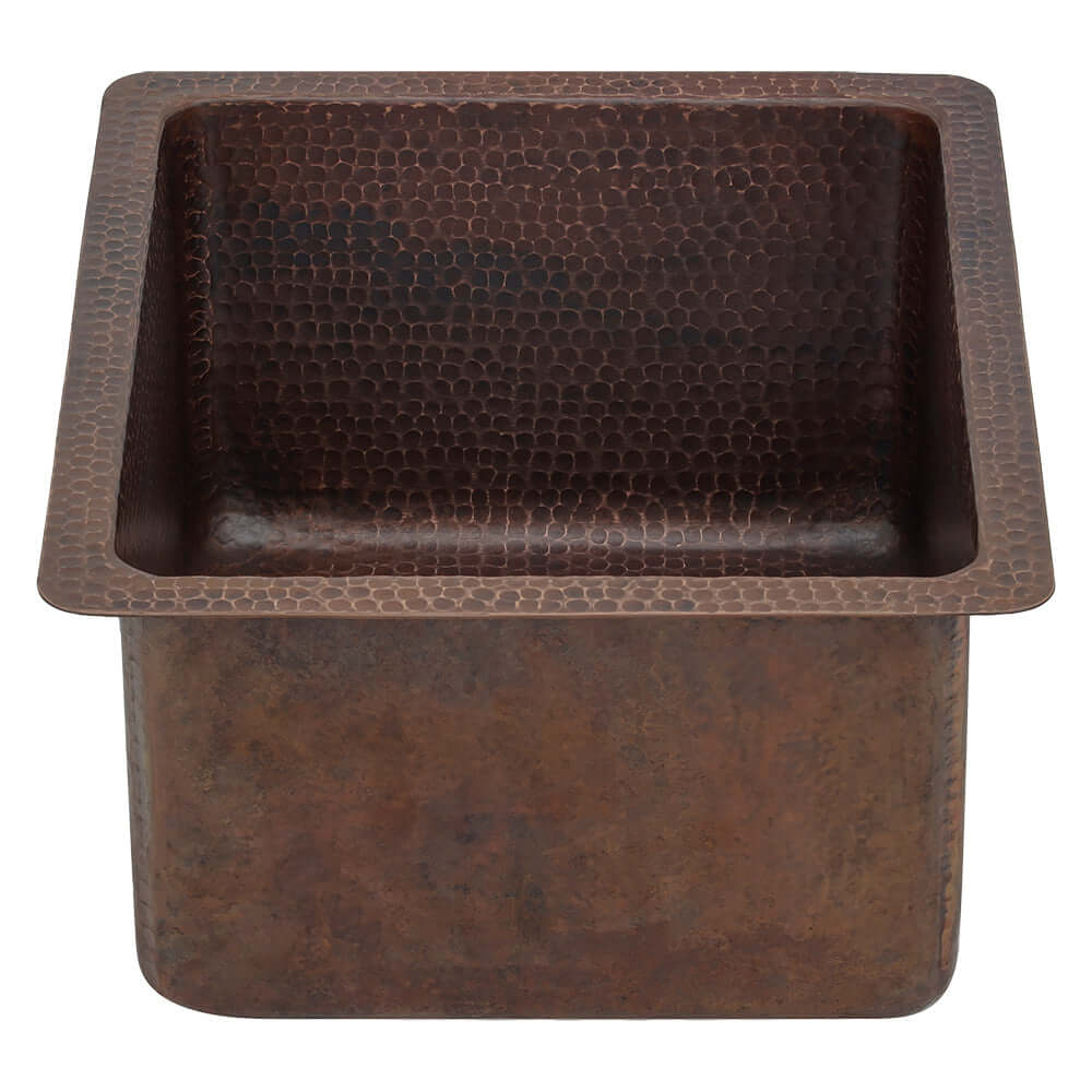 Alternate Image for Premier Copper Products 16" Copper Bar/Prep Sink, Oil Rubbed Bronze, BREC16DB