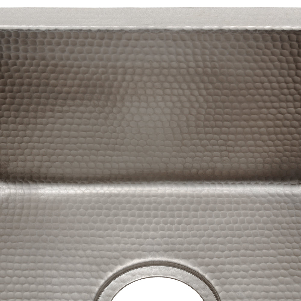 Alternate Image for Premier Copper Products 20" Copper Bar/Prep Sink, Nickel, BREC20EN