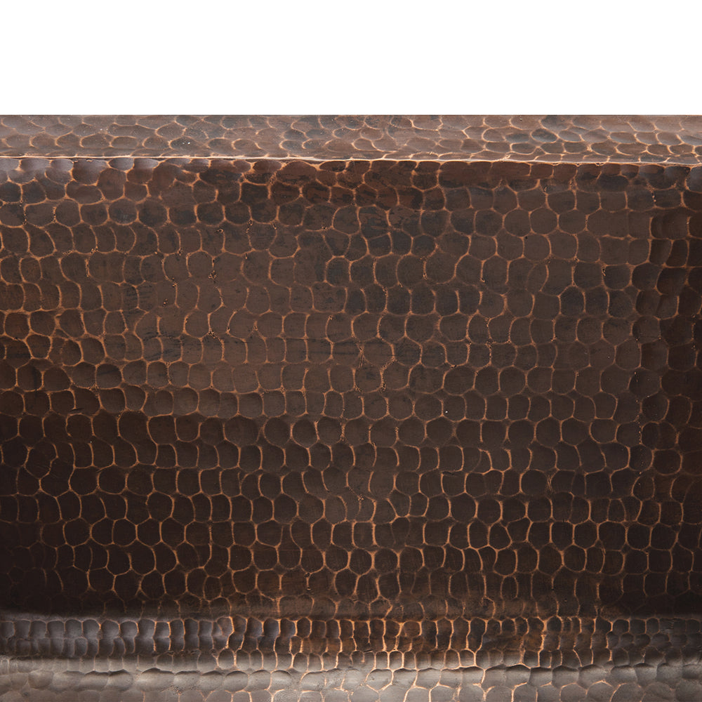 Alternate Image for Premier Copper Products 17" Rectangle Copper Prep Bar Sink w/ 3.5" Drain Opening, Matching Drain and Accessories, Oil Rubbed Bronze, BSP5_BRECDB3-D