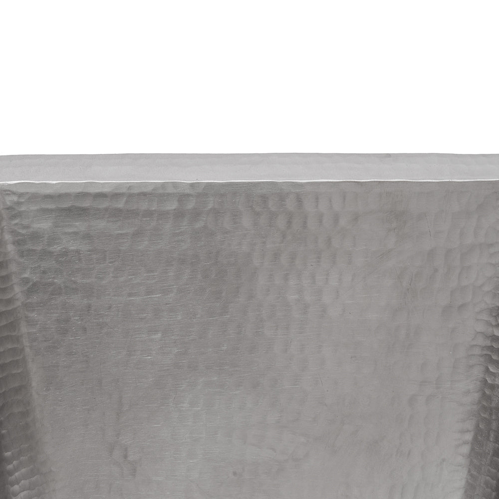 Alternate Image for Premier Copper Products 17" Rectangle Copper Bar Sink in Nickel w/ 2" Drain Opening, Matching Drain and Accessories, BSP5_BRECEN2-B
