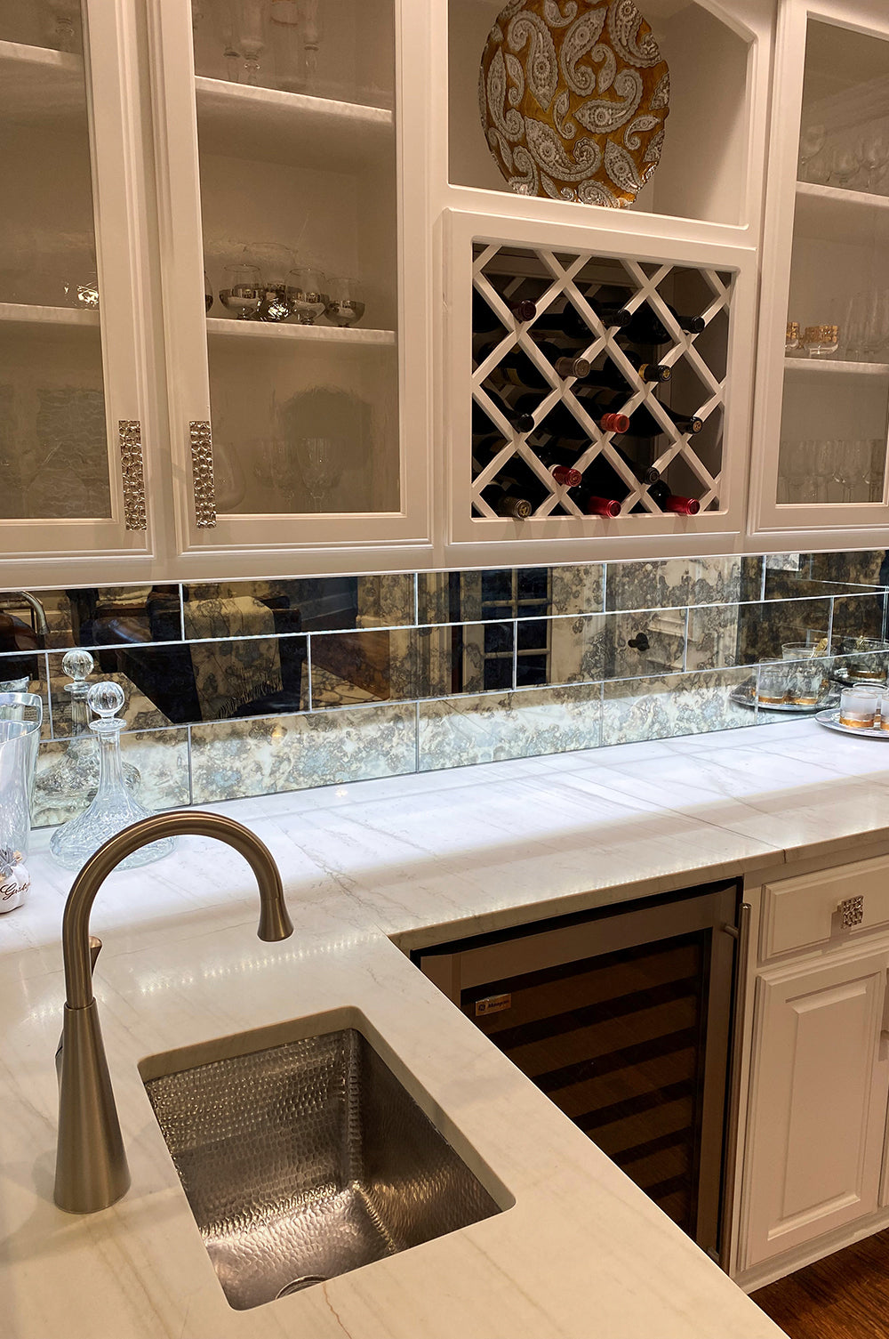 Alternate Image for Premier Copper Products 17" Copper Bar/Prep Sink, Nickel, BRECEN2