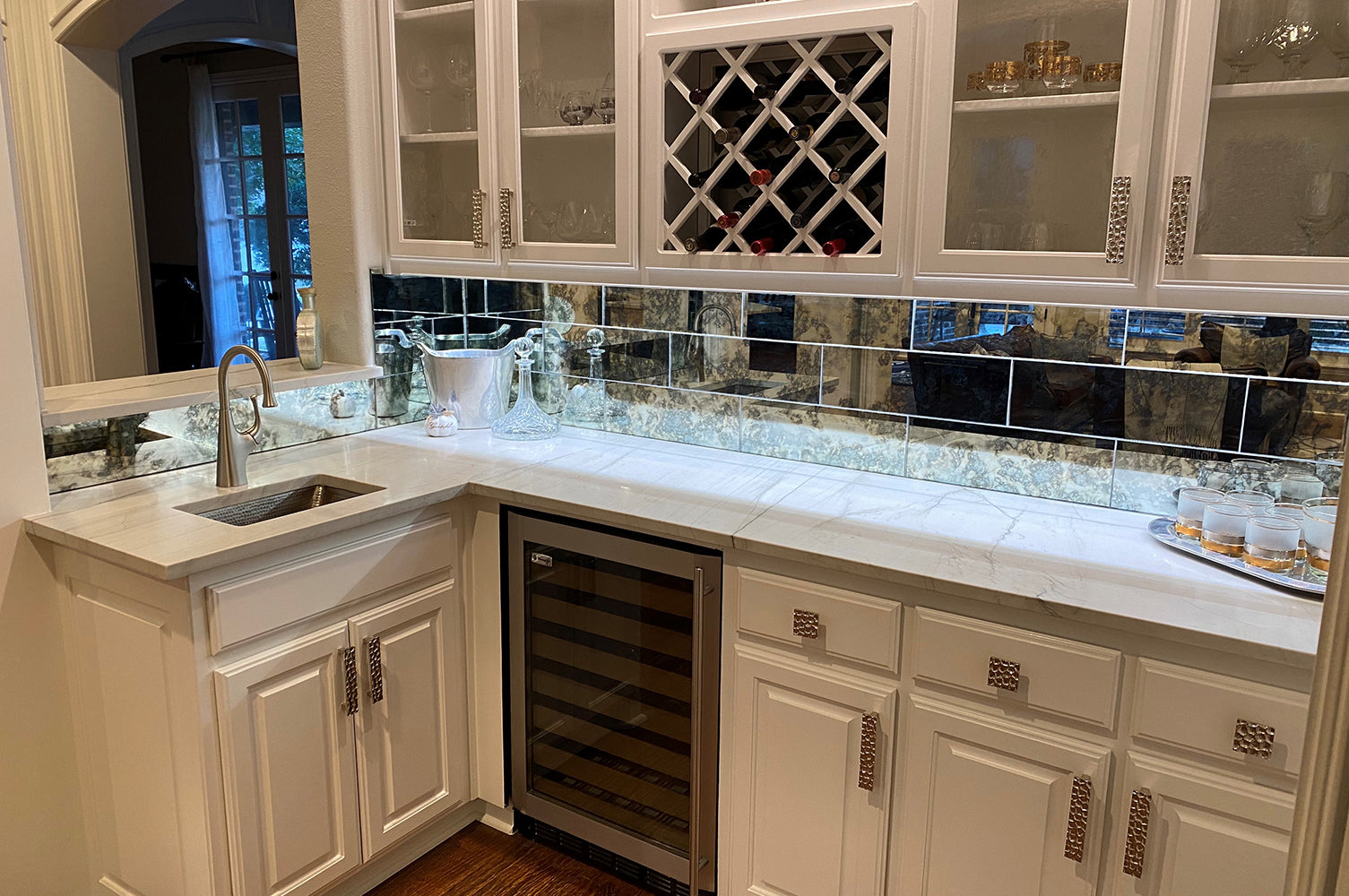 Alternate Image for Premier Copper Products 17" Copper Bar/Prep Sink, Nickel, BRECEN2