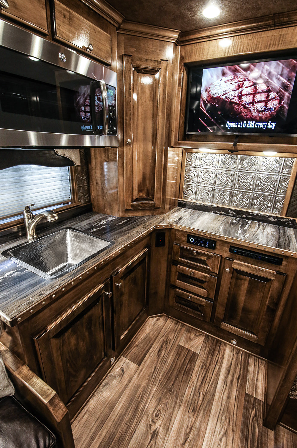 Alternate Image for Premier Copper Products 17" Copper Bar/Prep Sink, Nickel, BS17EN