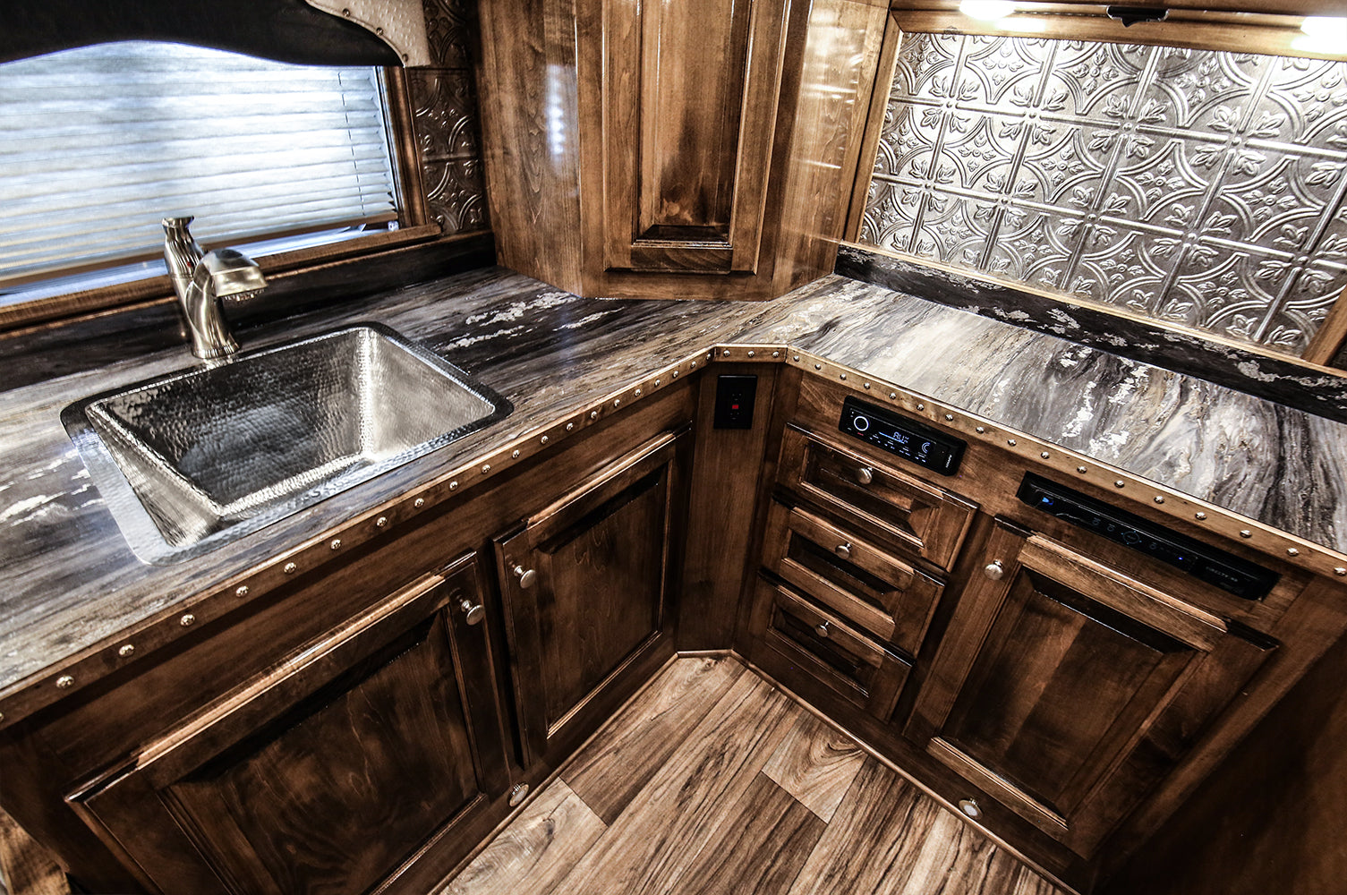 Alternate Image for Premier Copper Products 17" Copper Bar/Prep Sink, Nickel, BS17EN