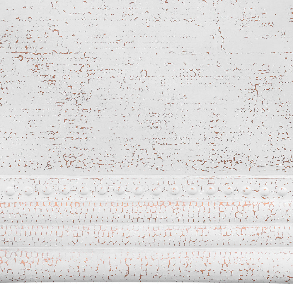 Alternate Image for Premier Copper Products 67" Hammered Copper Freestanding Bathtub, Glazed White with Polished Copper, BTDR67WHTP