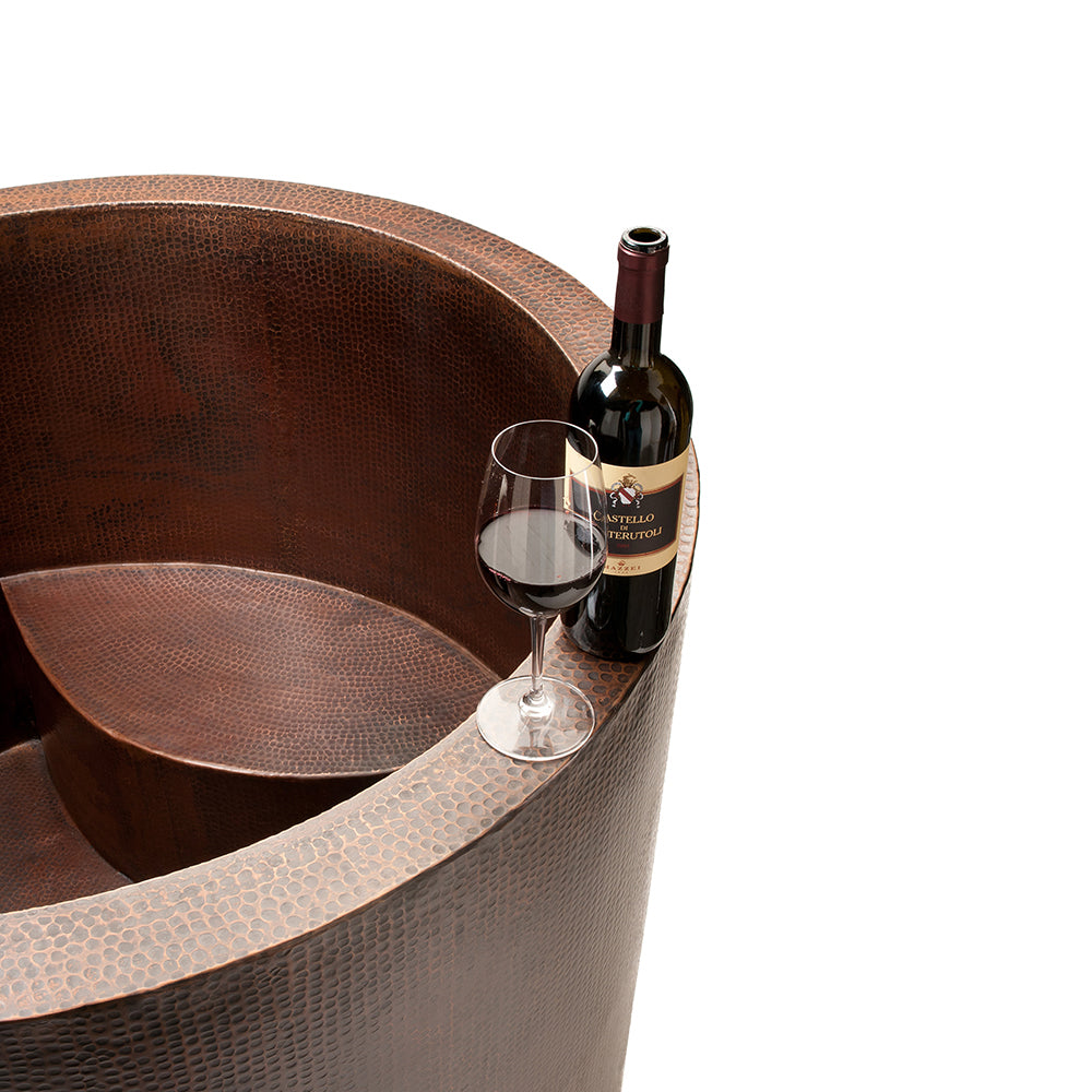 Alternate Image for Premier Copper Products Japanese Style Soaker Hammered Copper Bathtub, BTR45DB