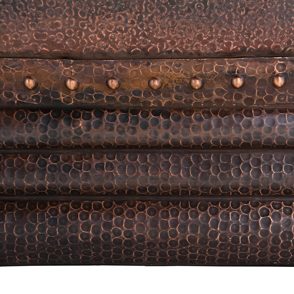 Alternate Image for Premier Copper Products 67" Hammered Copper Single Slipper Bathtub and Drain Package, Oil Rubbed Bronze, BSP5_BTS67DB