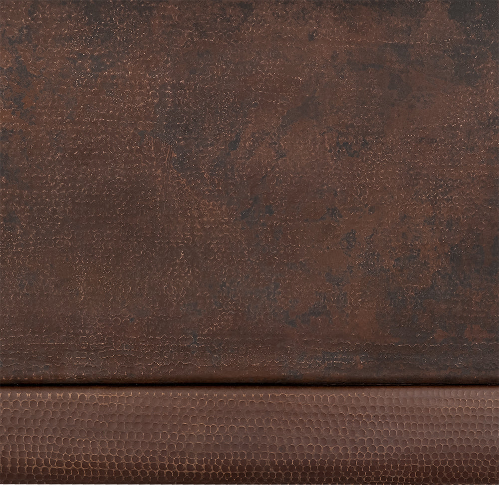 Alternate Image for Premier Copper Products 67" Hammered Copper Canoa Single Slipper Bathtub, BTSC67DB