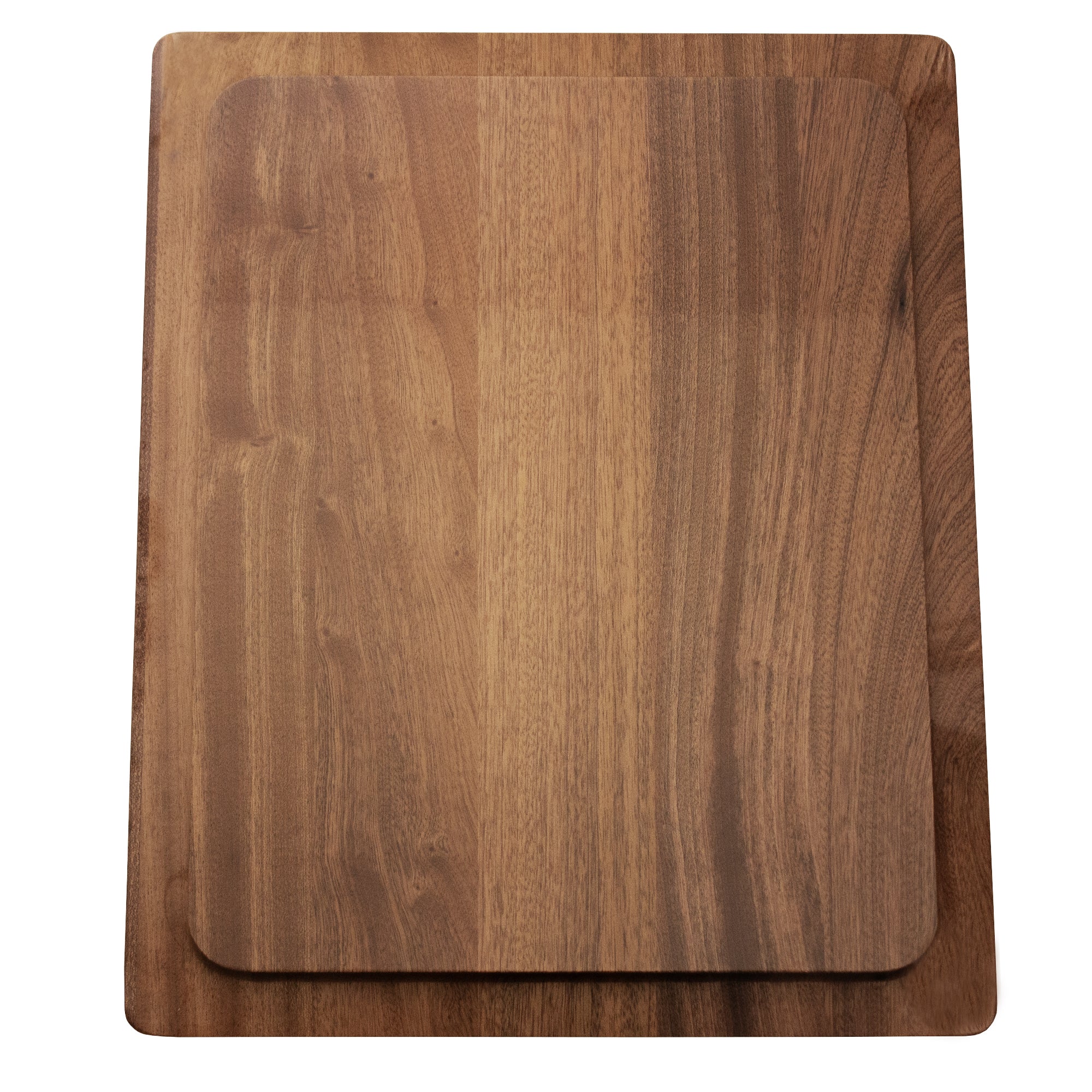 Alternate Image for Nantucket Sinks Premium Kitchen 17.5" x 14" Cutting Board CB-ST3918 for Steppe Sinks, Sapele Wood, Natural variations/brown wood