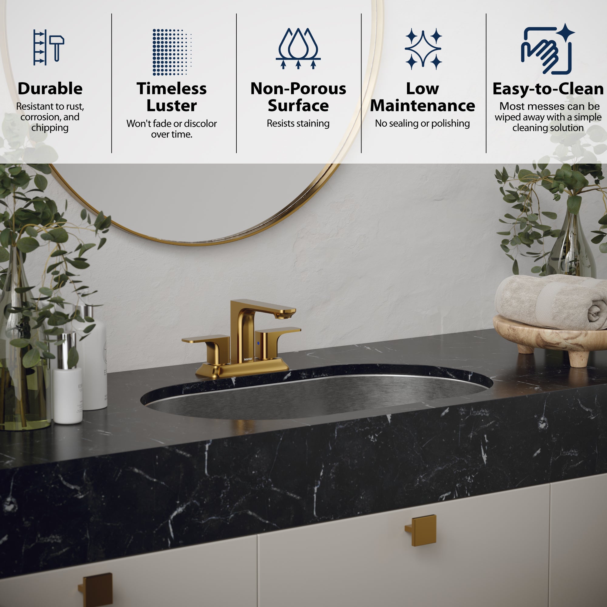 Alternate Image for Karran Cinox 17" x 27.5" Oval Undermount Stainless Steel Bathroom Sink, 16 Gauge, CCU200SS