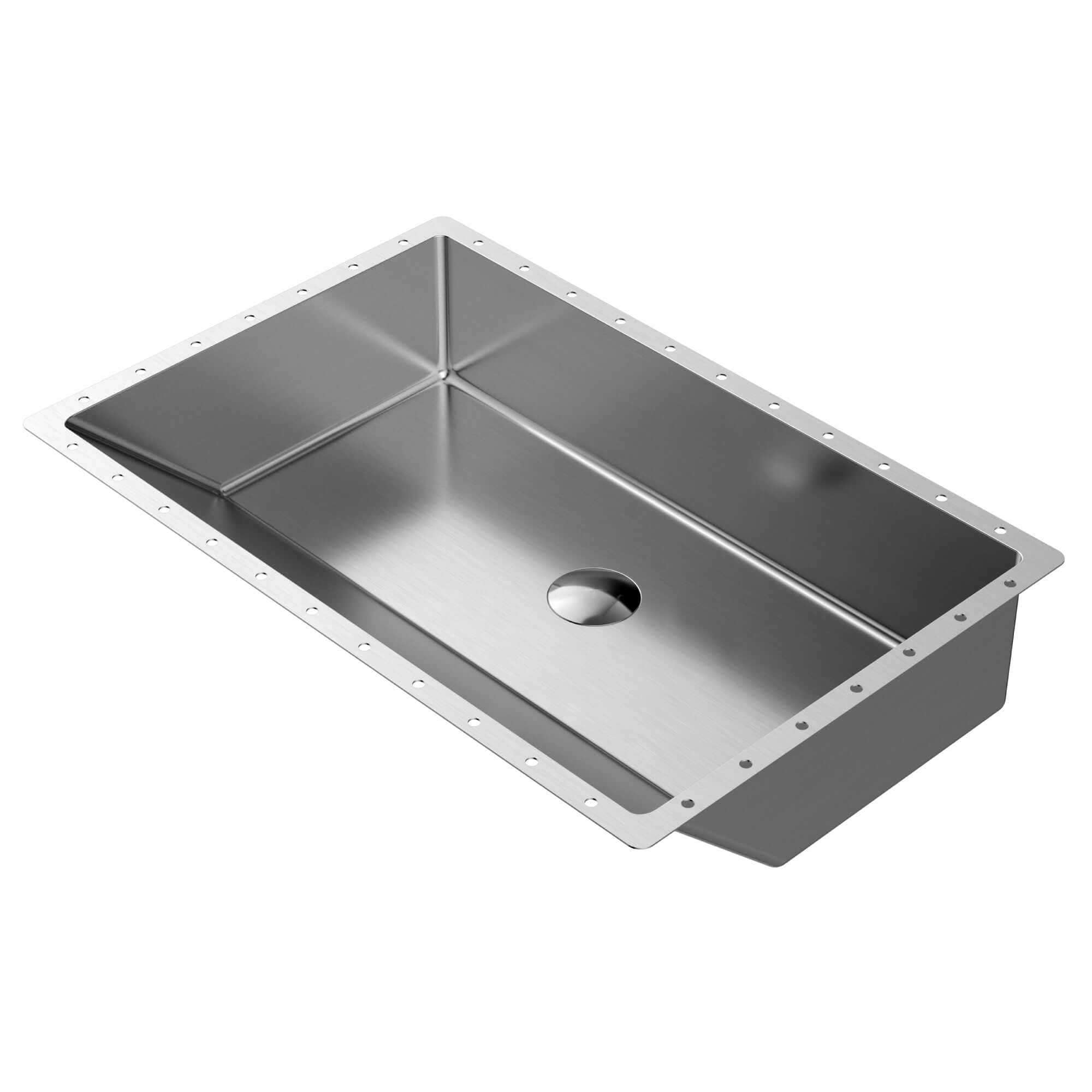 Alternate Image for Karran Cinox 15.75" x 23.625" Rectangular Undermount Stainless Steel Bathroom Sink, 16 Gauge, CCU400SS