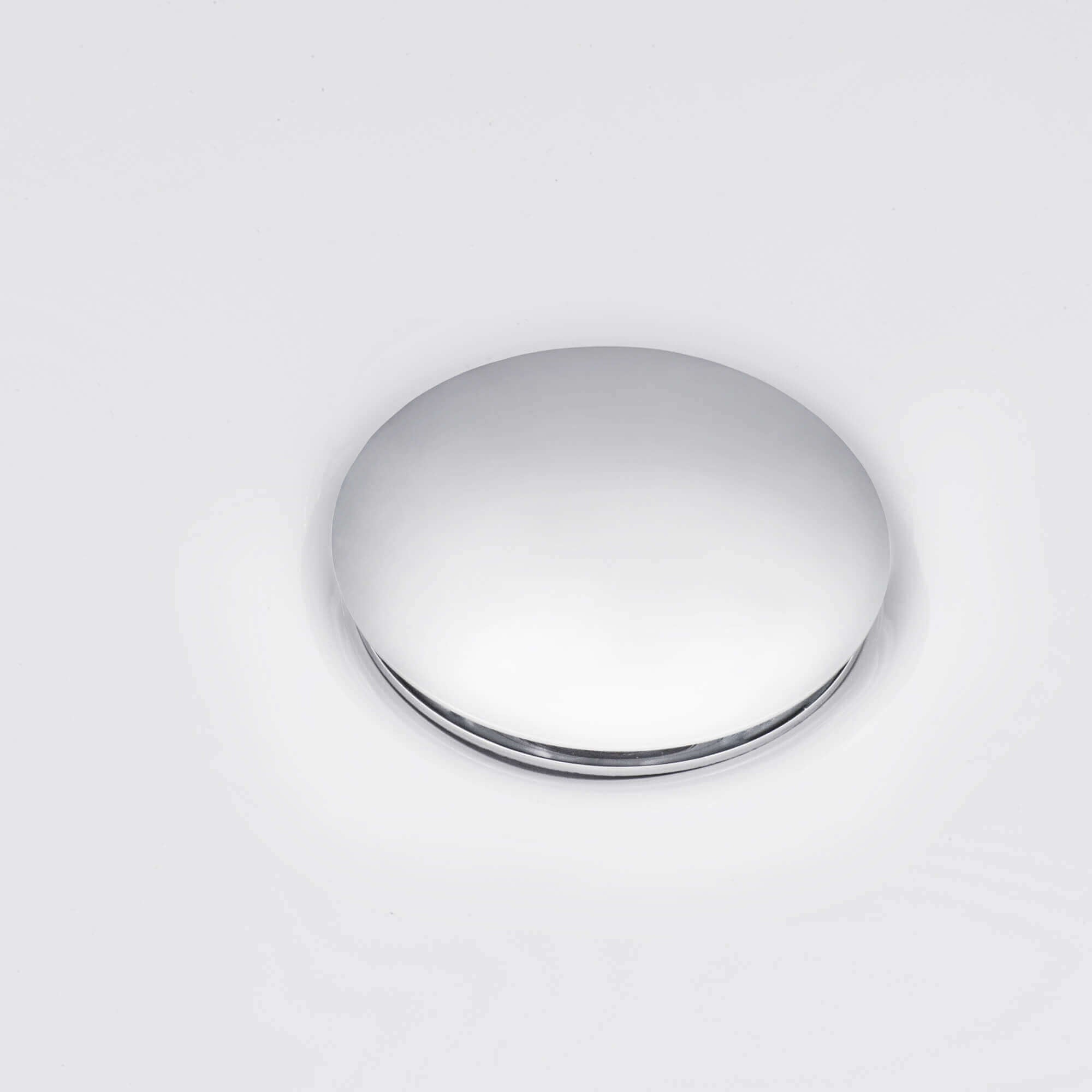 Installation Image of Ruvati Umbrella Style Push Pop-up Drain for Bathroom Sinks without Overflow - Chrome Finish, RVA5102CH