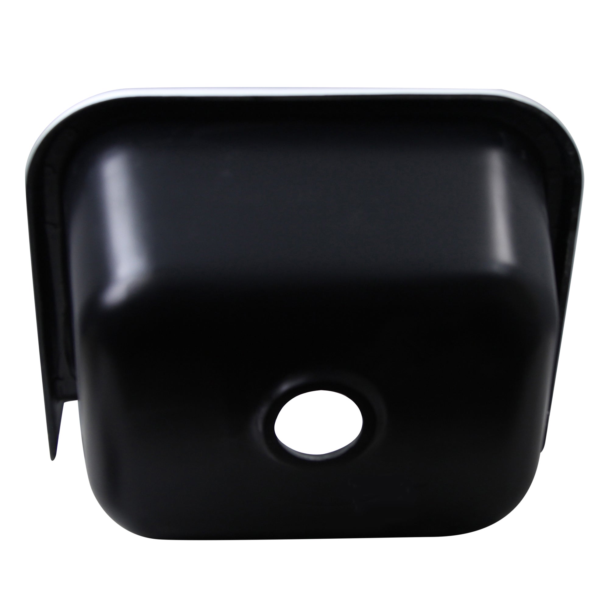 Nantucket Sinks Anchor 22" Wallmount Cast Iron Utility Sink with Accessories, White/Black, CI-2218-FBSET