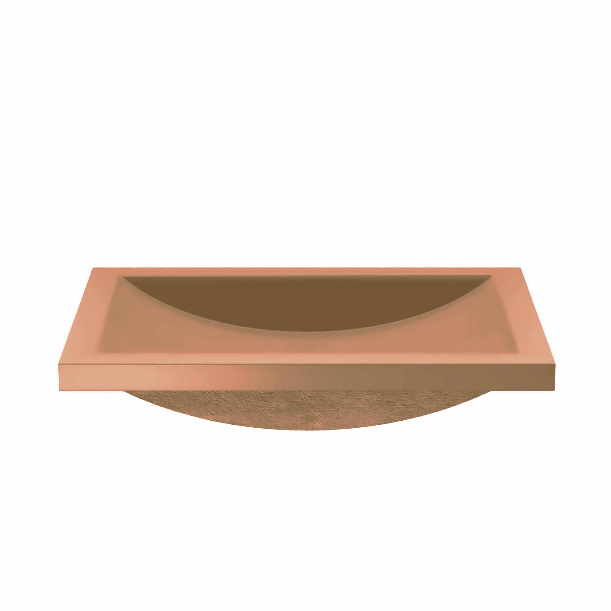Native Trails Cabrillo 20.75" x 14.75" Rectangle Undermount NativeStone Concrete ADA Bathroom Sink, Terracotta, NSL2014-T Product Image