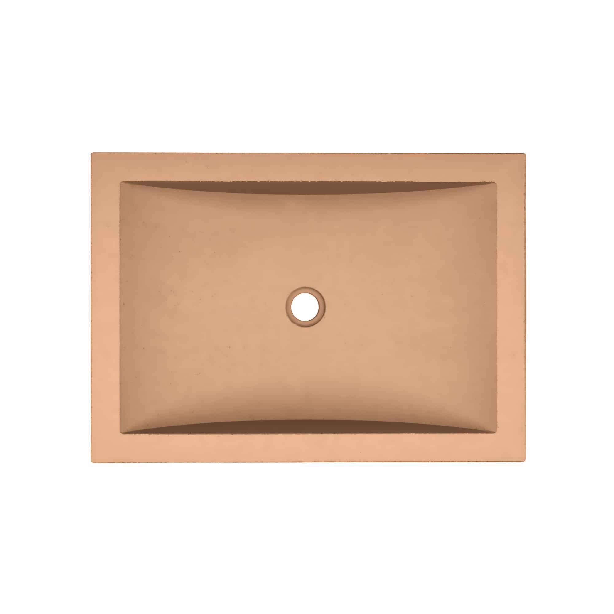 Native Trails Cabrillo 20.75" x 14.75" Rectangle Undermount NativeStone Concrete ADA Bathroom Sink, Terracotta, NSL2014-T Product Image