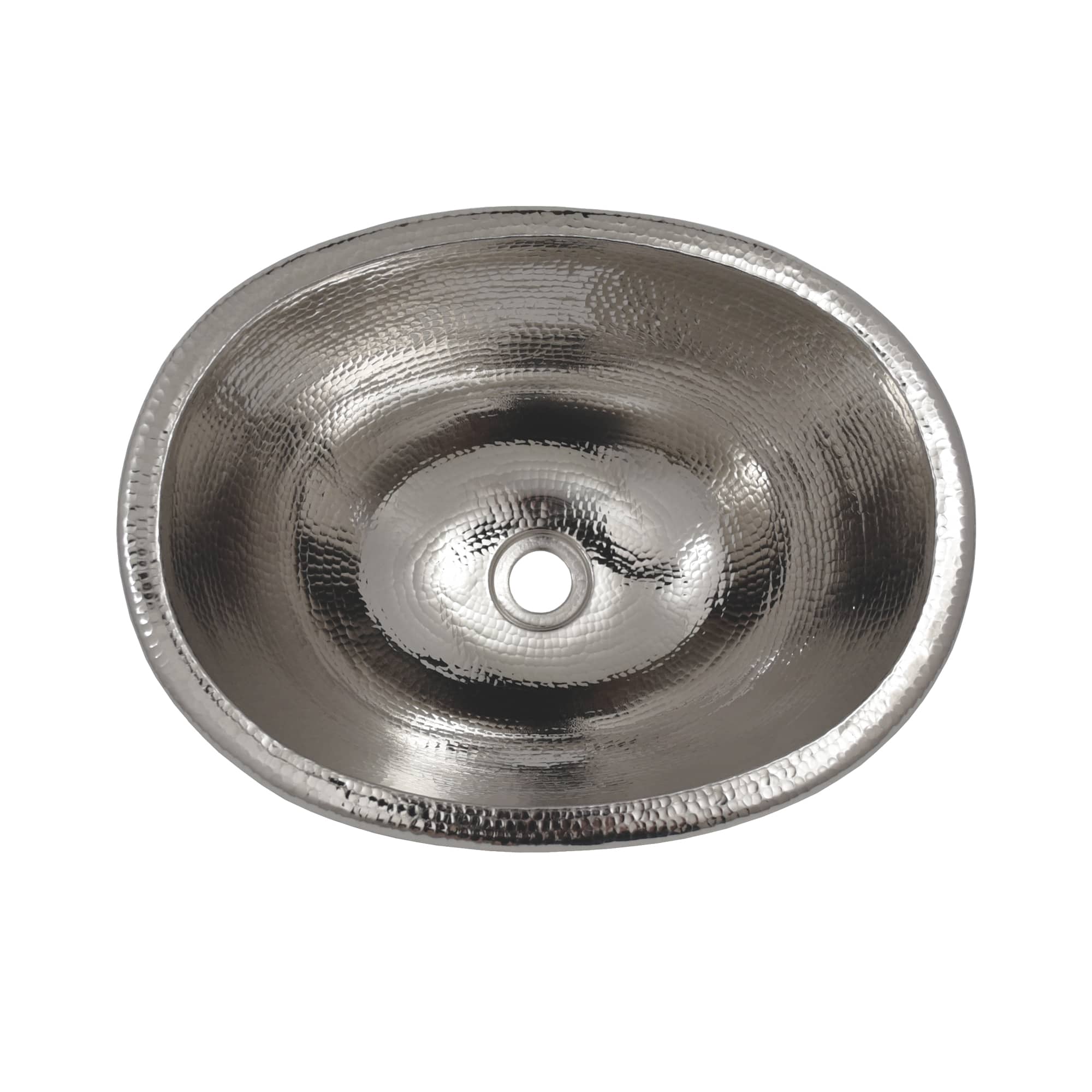 Native Trails Cameo 17" x 13.25" Oval Nickel Bathroom Sink, Polished Nickel, CPS848 Product Image