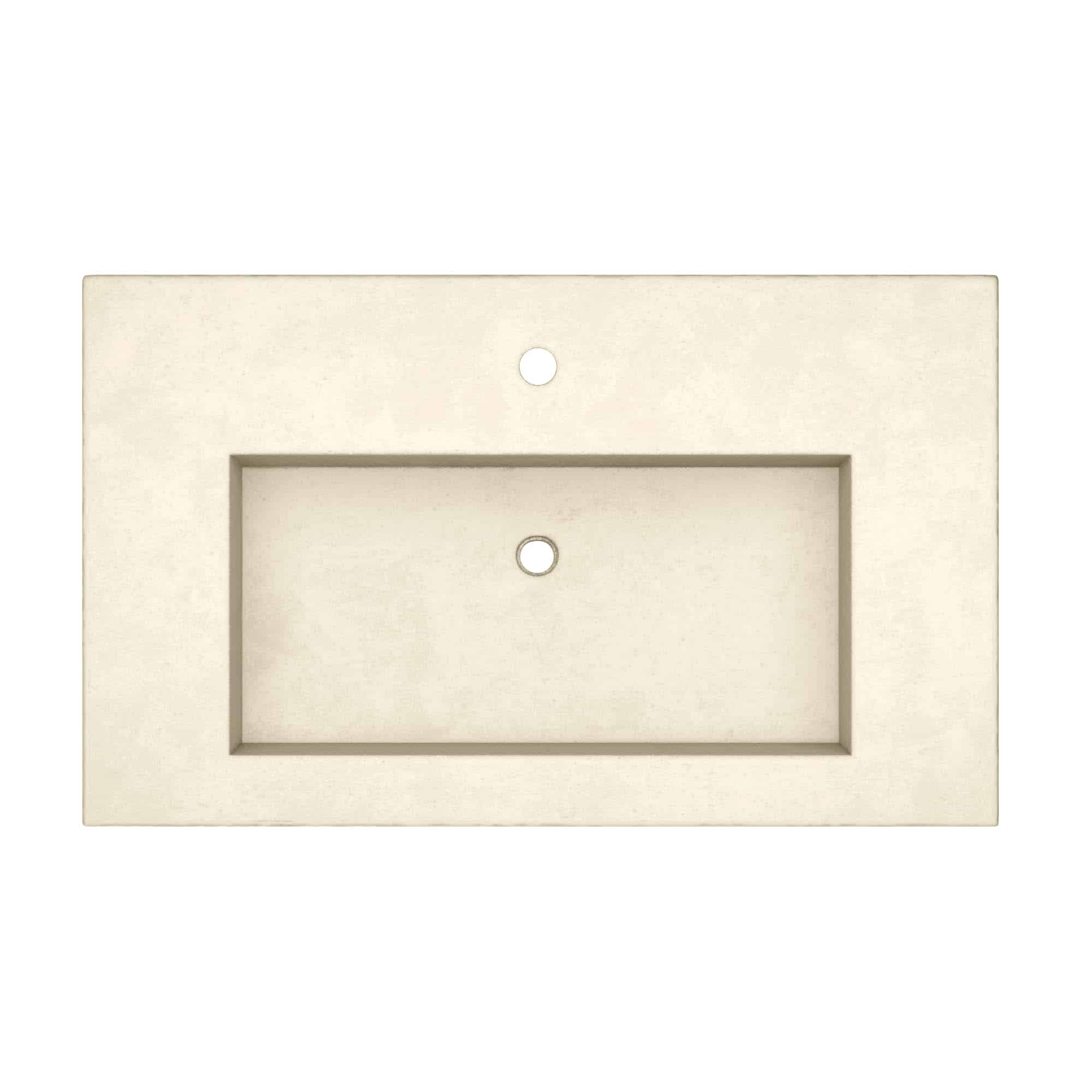 Native Trails 36" Capistrano ADA NativeStone Vanity Top and Trough Sink in Sand, 1 Faucet Hole, NSVT36-D1 Product Image