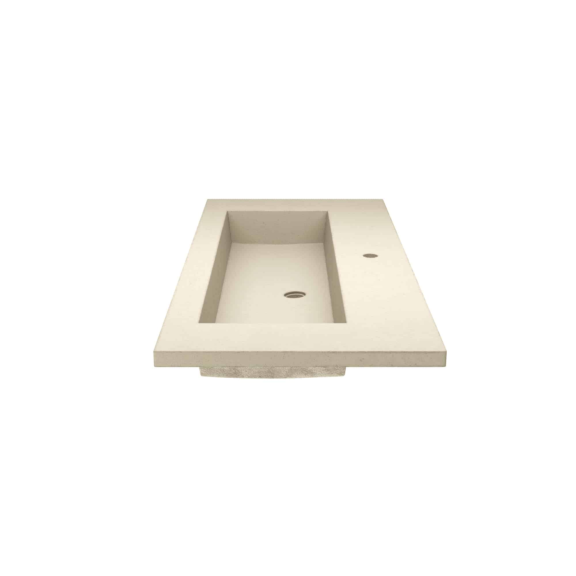 Native Trails 48" Capistrano ADA NativeStone Vanity Top and Trough Sink in Sand, 1 Faucet Hole, NSVT48-D1 Product Image