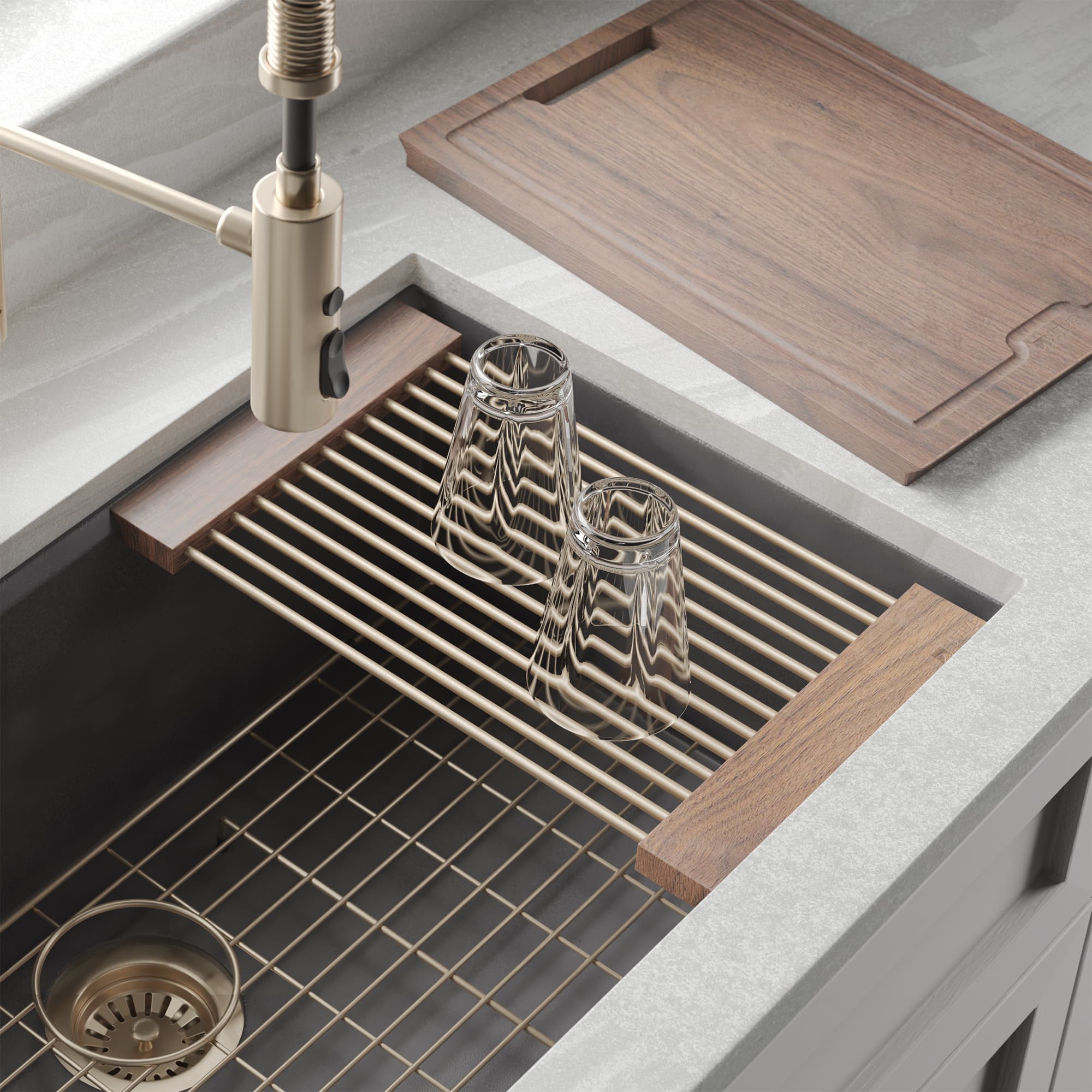 Native Trails Concierge Drying Rack in Champagne Bronze, GDR1610-CB