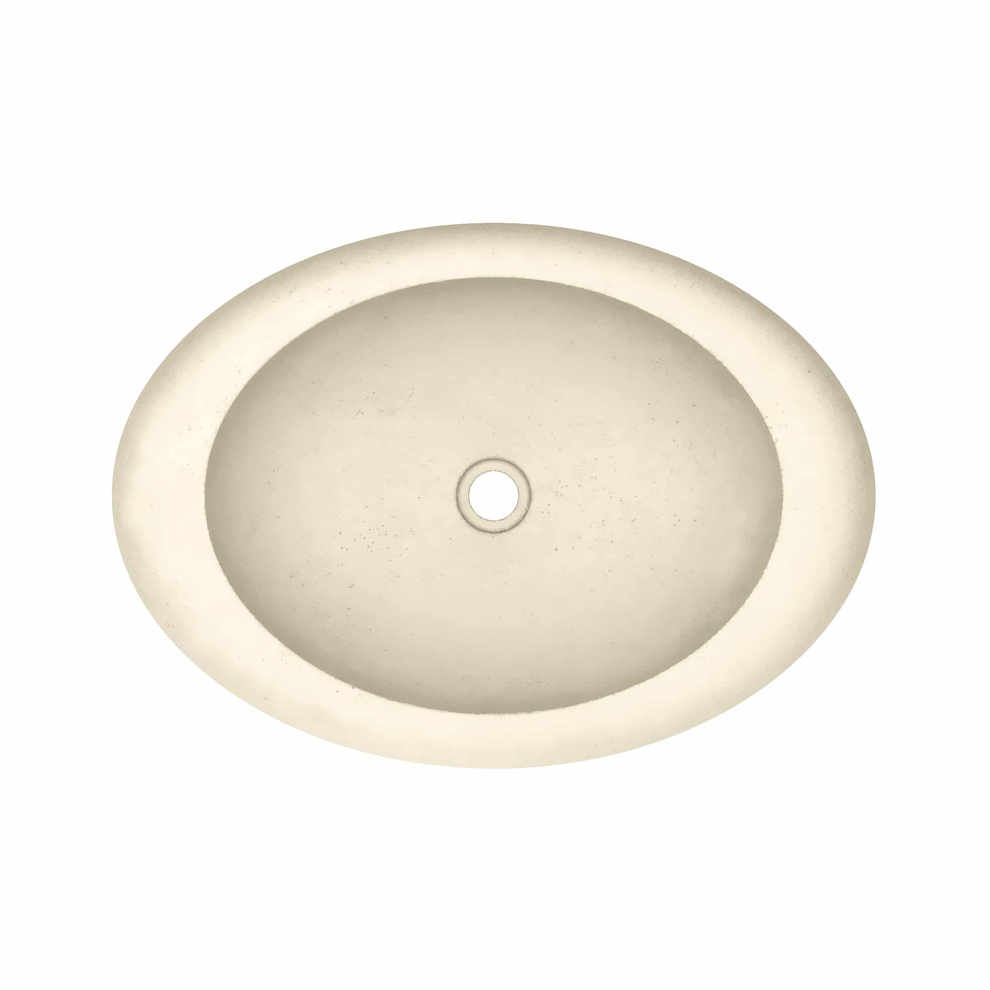Native Trails Cuyama 21" x 15" Oval Drop In NativeStone Concrete ADA Bathroom Sink, Sand, NSL2115-D Product Image