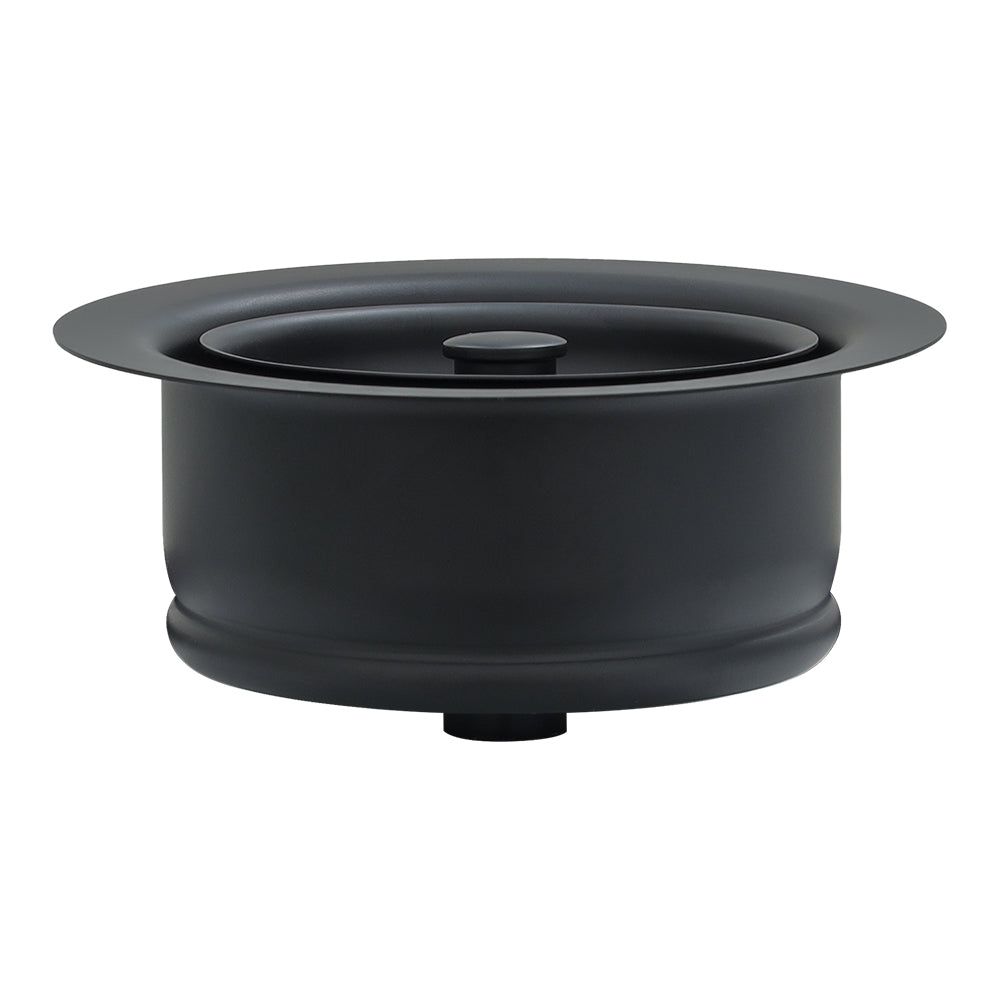 Alternate Image for Premier Copper Products 3.5" Deluxe Garbage Disposal Drain w/ Basket - Matte Black, Brass, D-130BLK