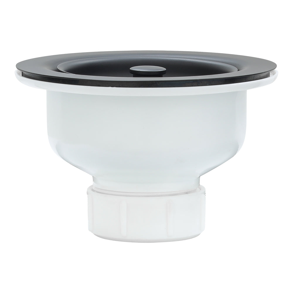 Alternate Image for Premier Copper Products 3.5" Kitchen, Prep, Bar Basket Strainer Drain - Matte Black, Brass/PVC, D-132BLK